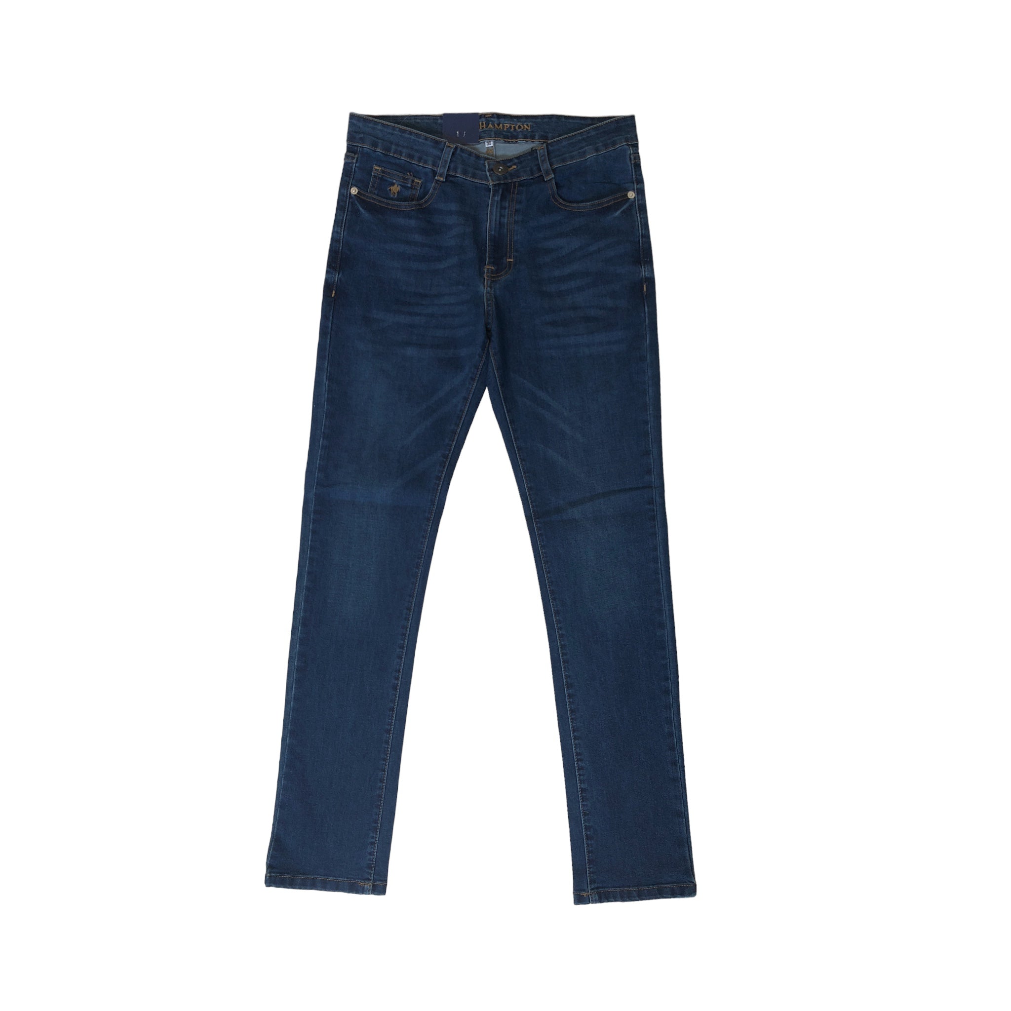 Pantalón Slim Azul Medio Para Caballero Rock Hampton Polo Team
