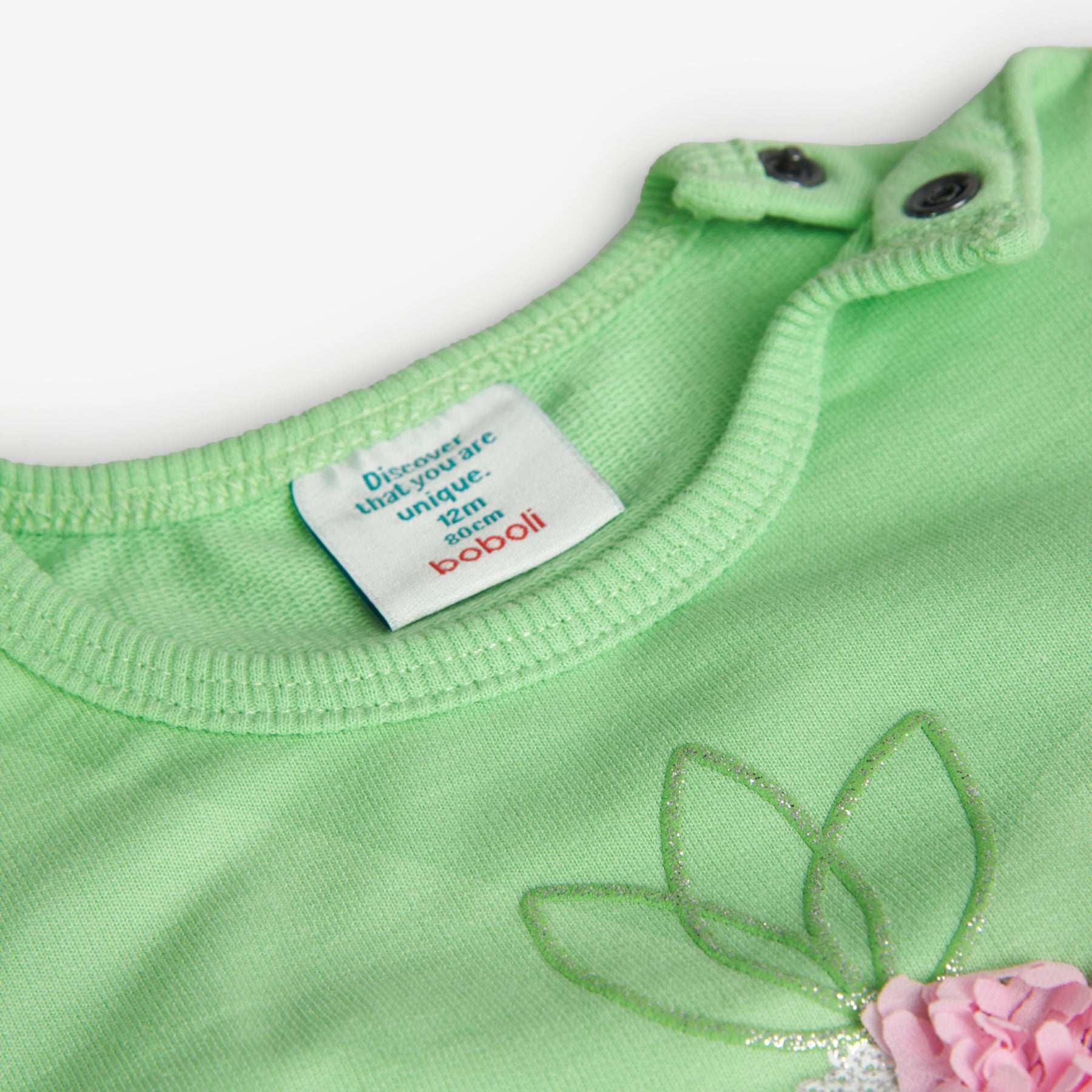 Sudadera De Felpa Para Niña En Color Verde BOBOLI