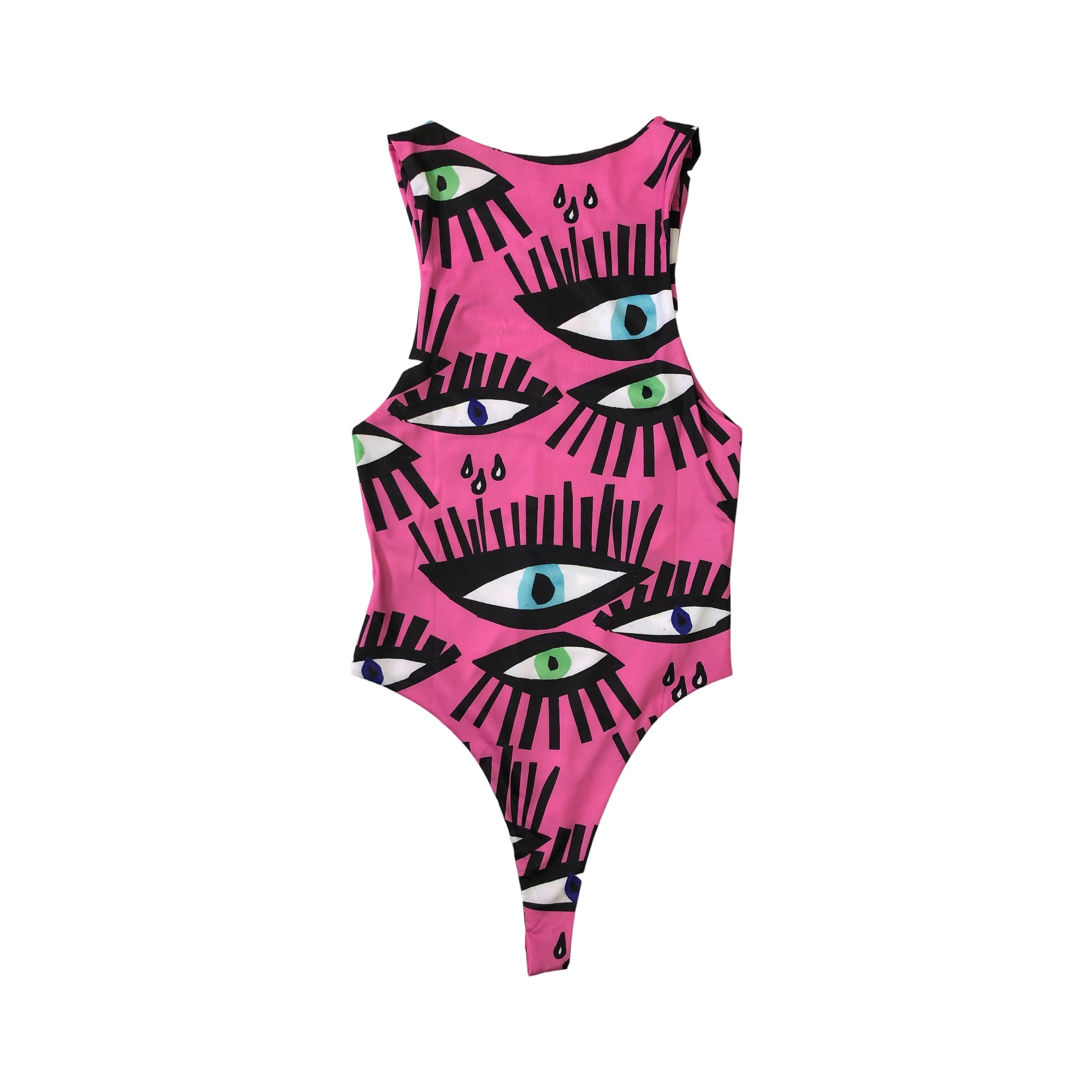 Body Fucsia Estampado Ojos LC