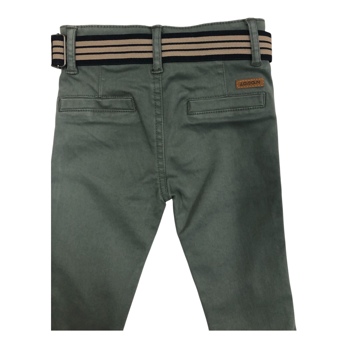 Pantalón Con Cinturón Verde Oscuro Para Bebé Niño Losan