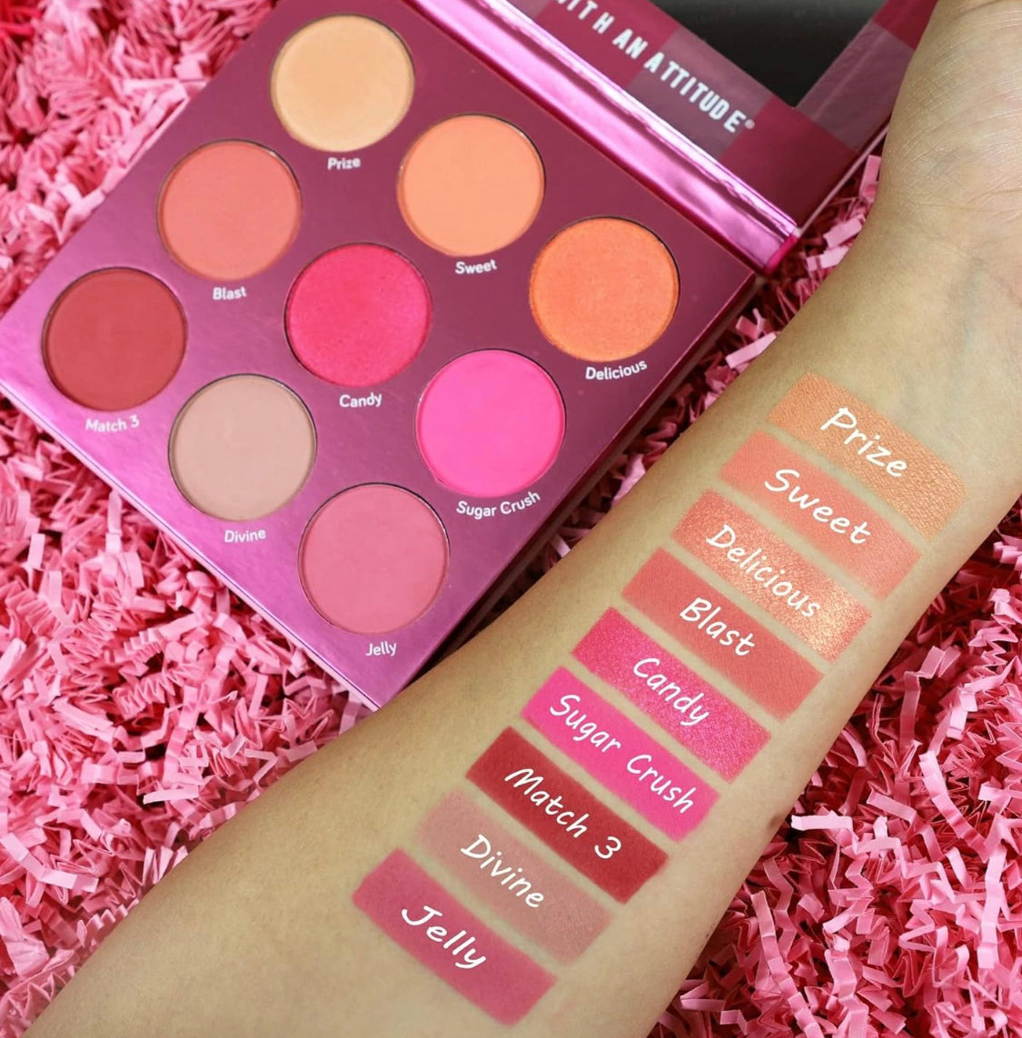 Paleta De 9 Rubores Blush Crush Match Three Rude