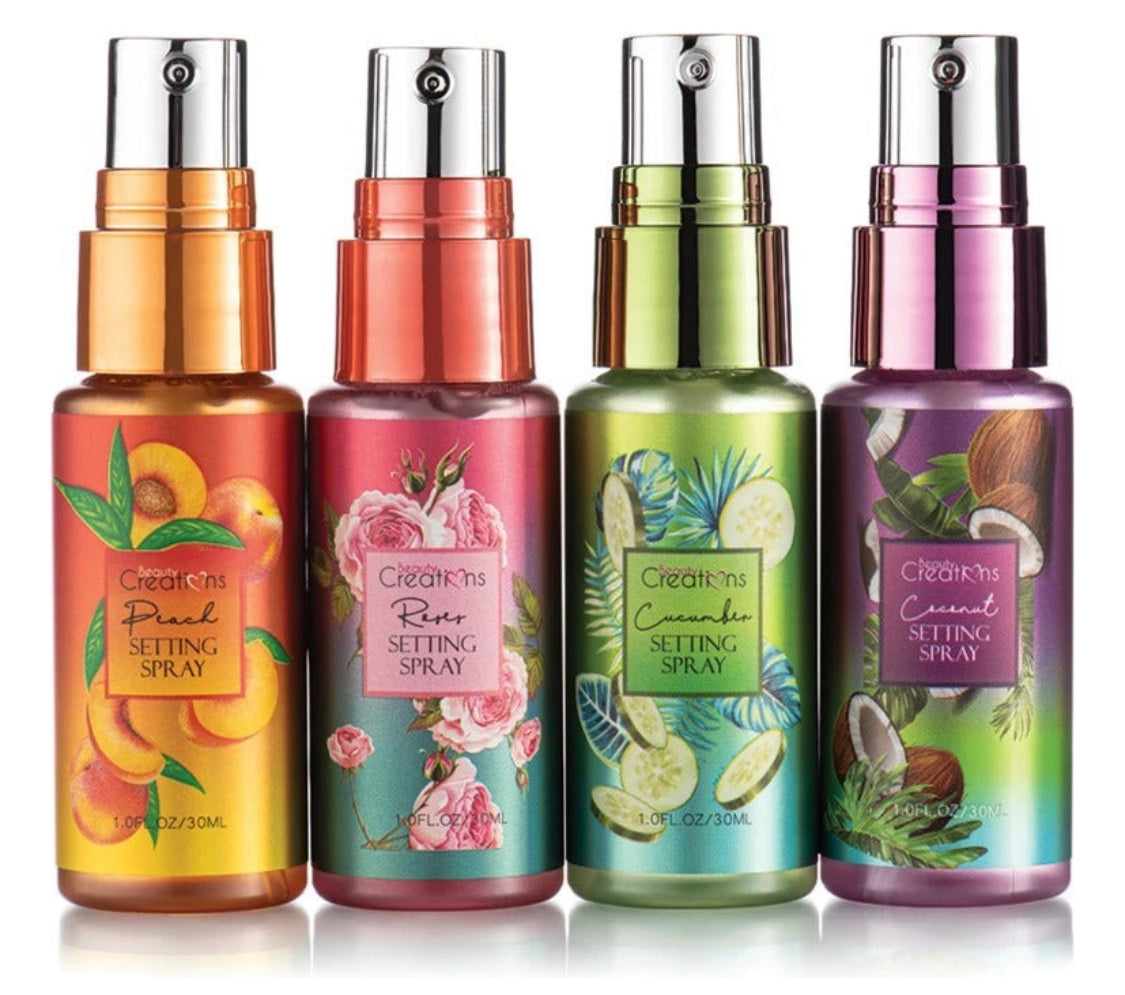 Colección Fijadores Spray Mini 4 Piezas 30 ml Beauty Creations
