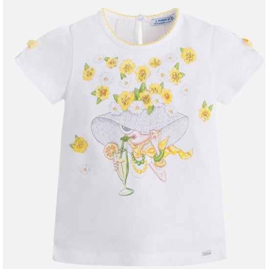 Playera Estampado Muñeca Amarillo Mayoral