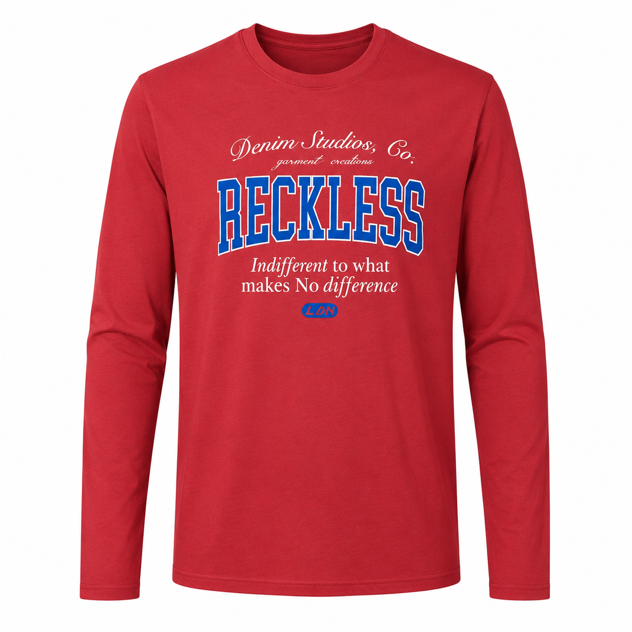 Playera "Beckless" Para Caballero Color Rojo LSN