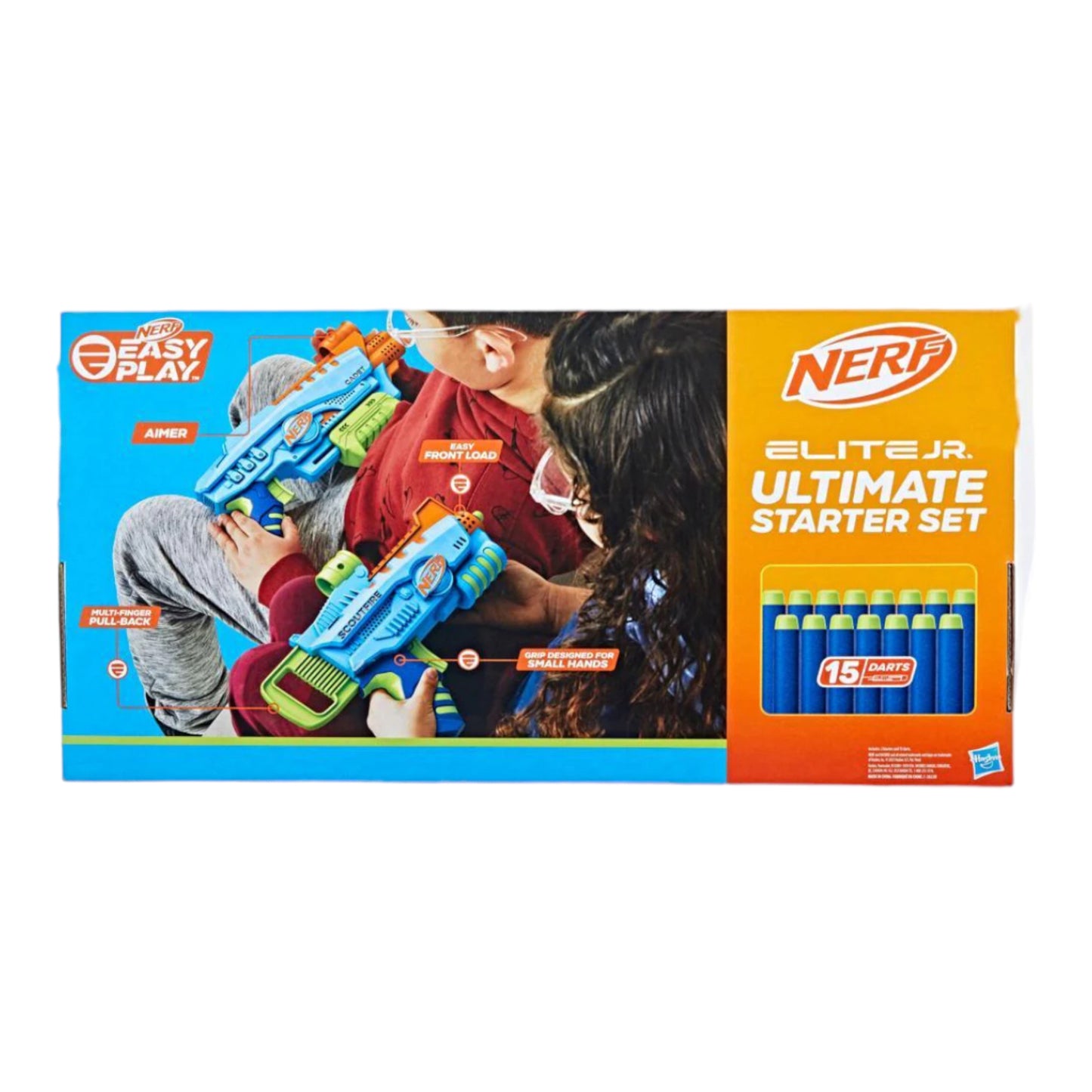 Nerf Jr. Elite Ultimate Starter Set, 2 lanzadores 15 Dardos Hasbro