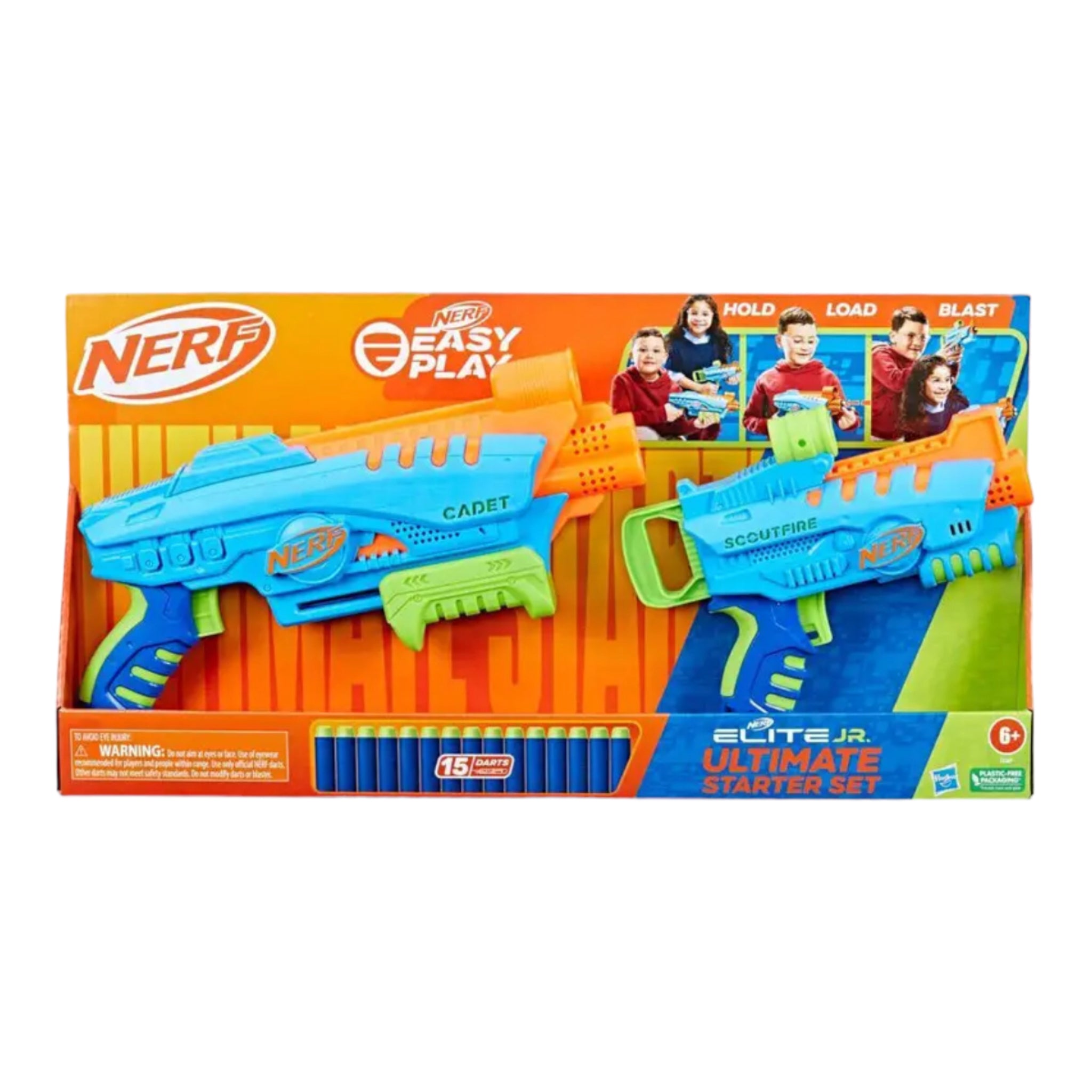 Nerf Jr. Elite Ultimate Starter Set, 2 lanzadores 15 Dardos Hasbro