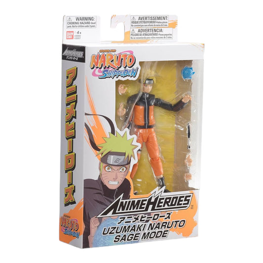 Anime Heroes Naruto Uzumaki Sage Mode Figura Coleccionable Ban Dai
