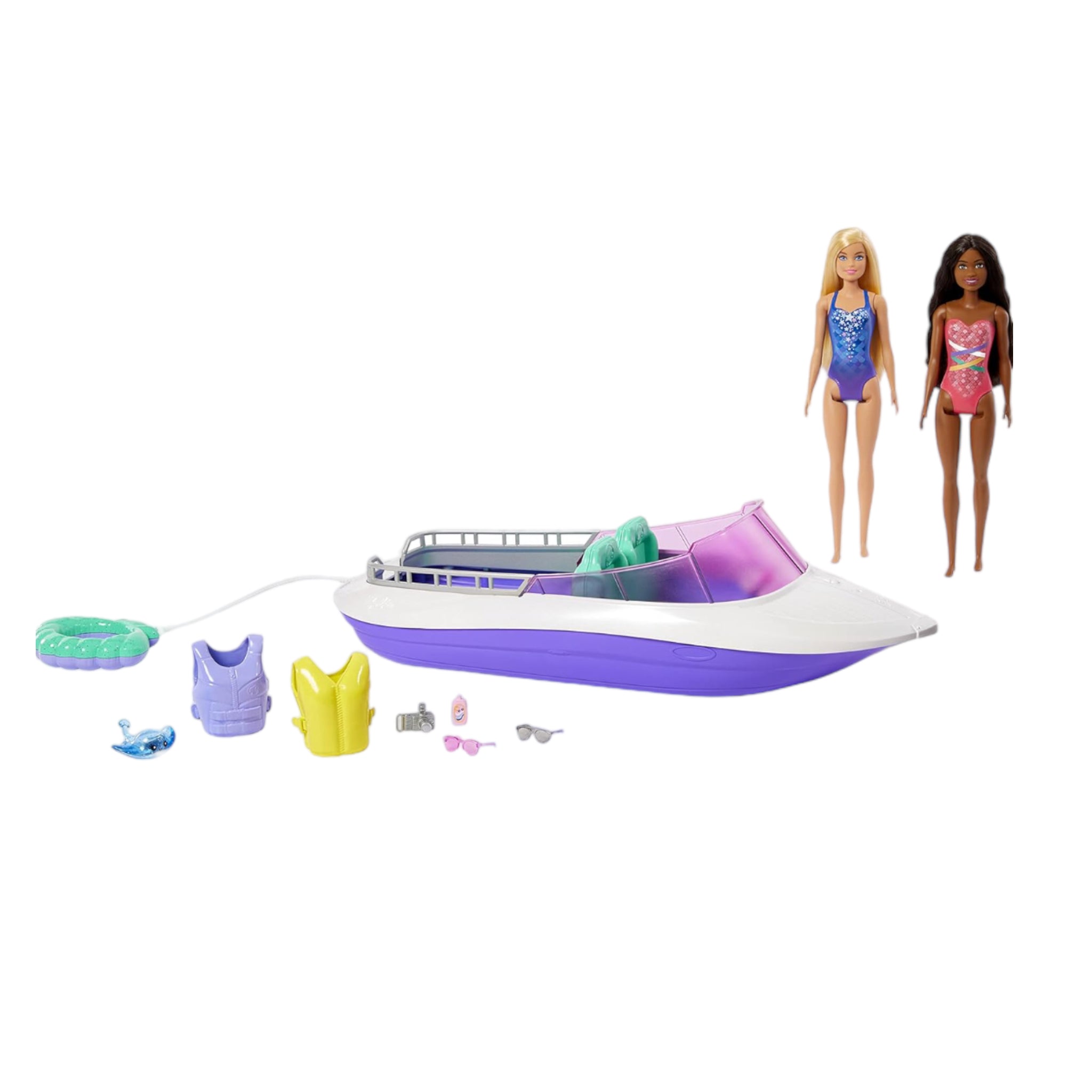 Barbie Mermaid Power Bote con Muñecas Mattel