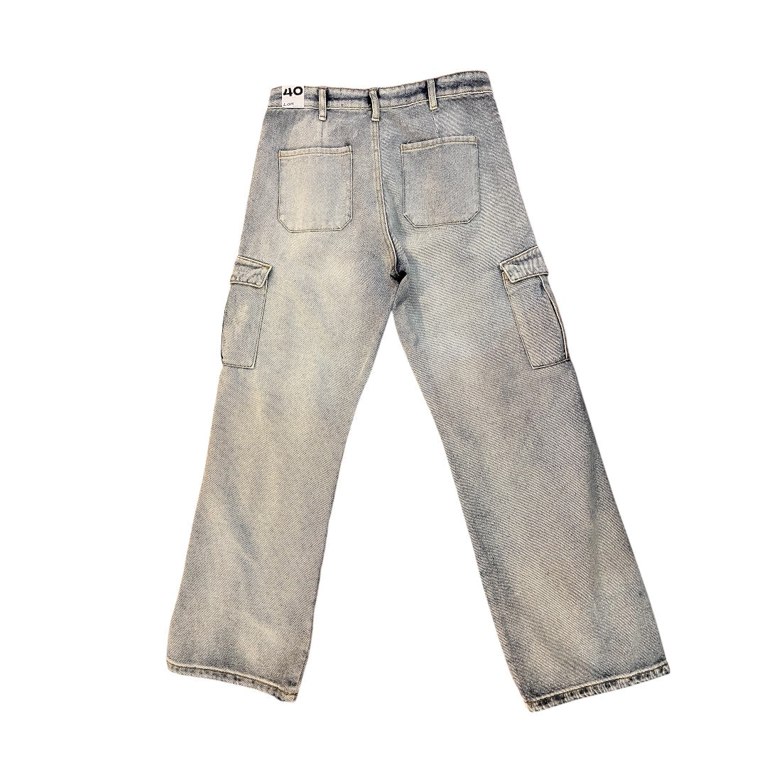 Pantalón Denim Cargo Para Dama LSN -