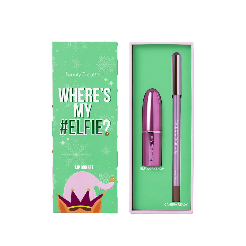 Set WHERE'S MY ELFIE? 3 Dúos De Labios + Paleta De Sombras BEAUTY CREATIONS