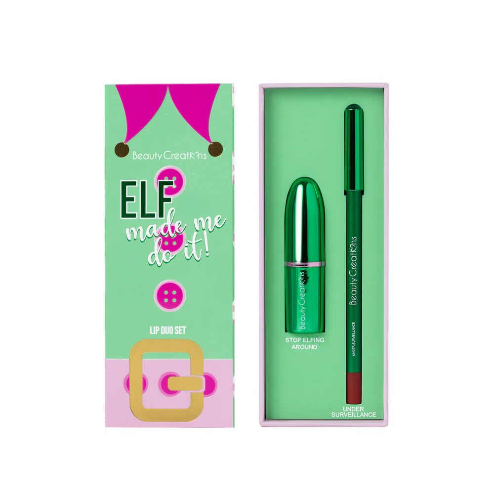 Set WHERE'S MY ELFIE? 3 Dúos De Labios + Paleta De Sombras BEAUTY CREATIONS