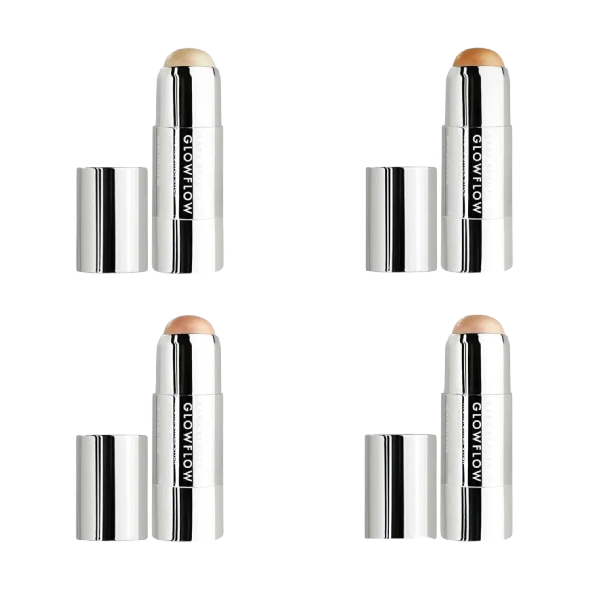 Iluminador En Barra Glowflow Tono Apple Pie Brillante Kara Beauty