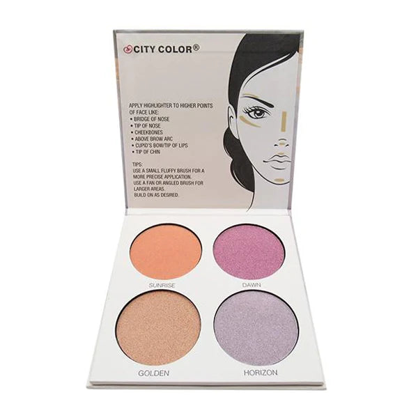 Paleta De Iluminadores Dawn Glow Pro de CITY COLOR