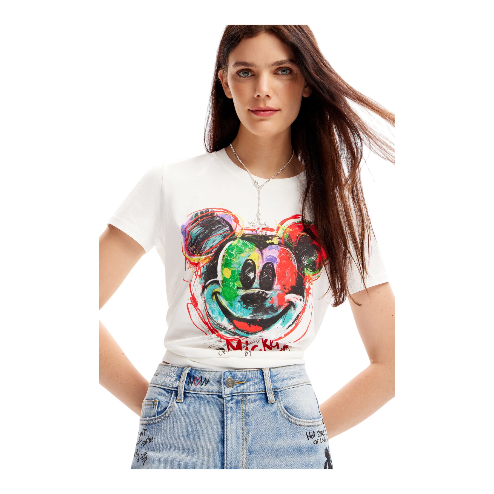 Playera mickey blanco DESIGUAL