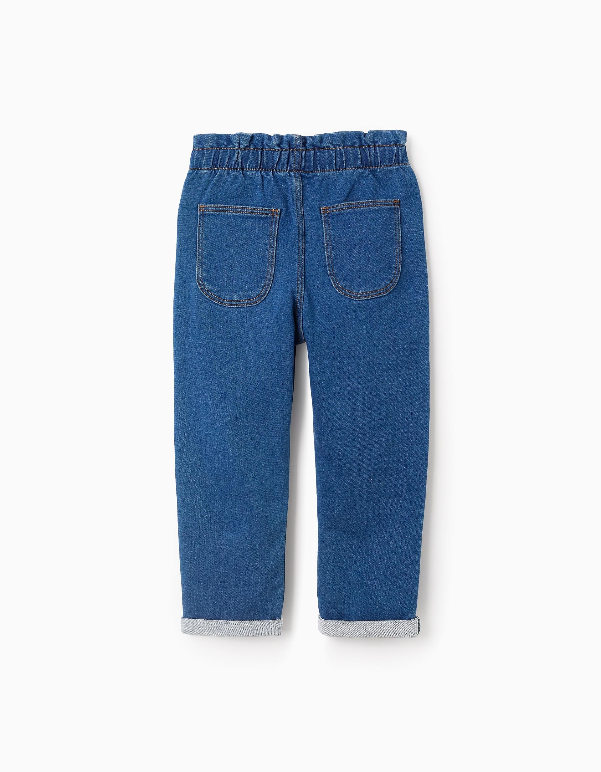 Pantalón Vaquero para Niña Paperbag Azul ZIPPY