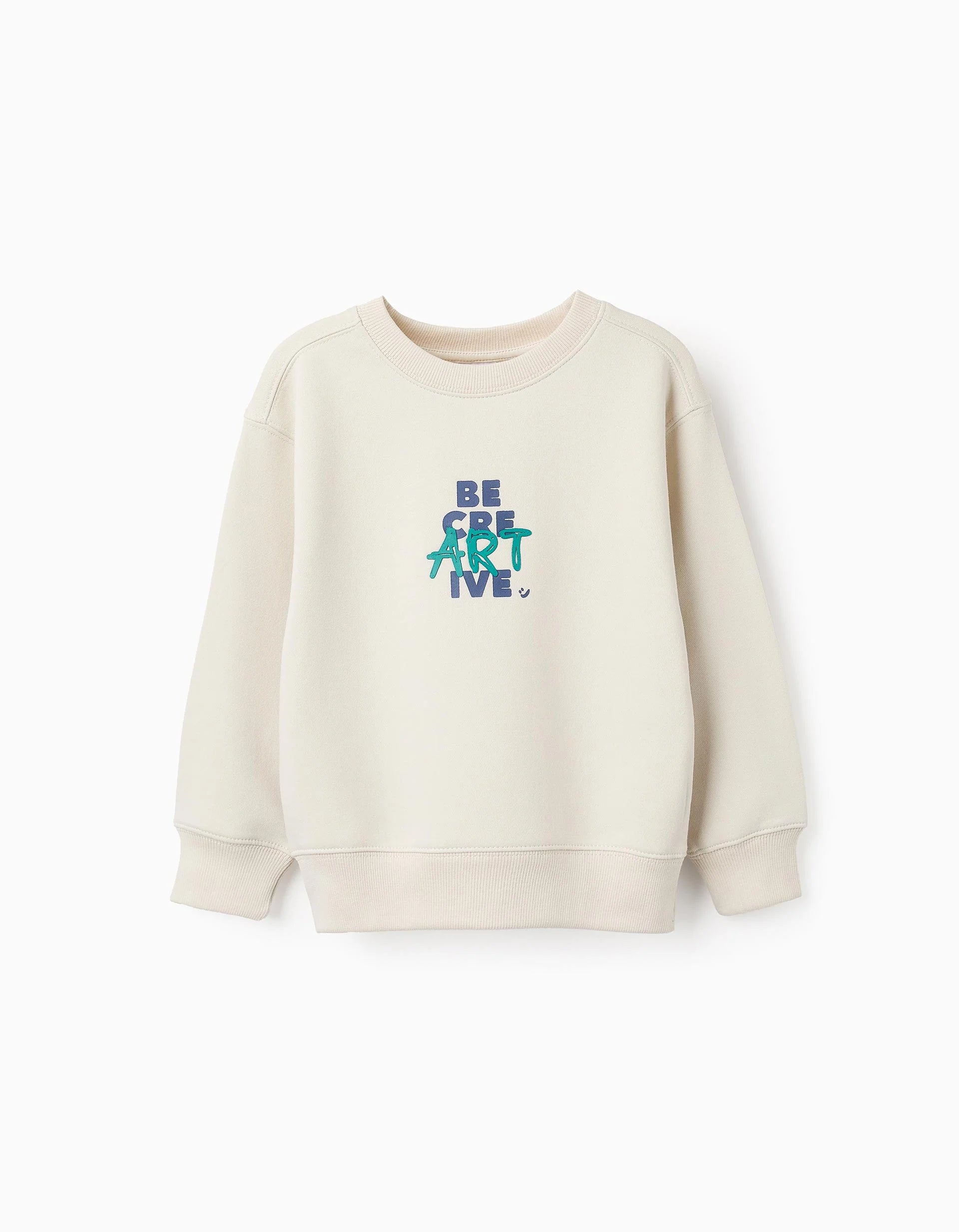 Sudadera Perchada para Niño CreARTive Beige ZIPPY