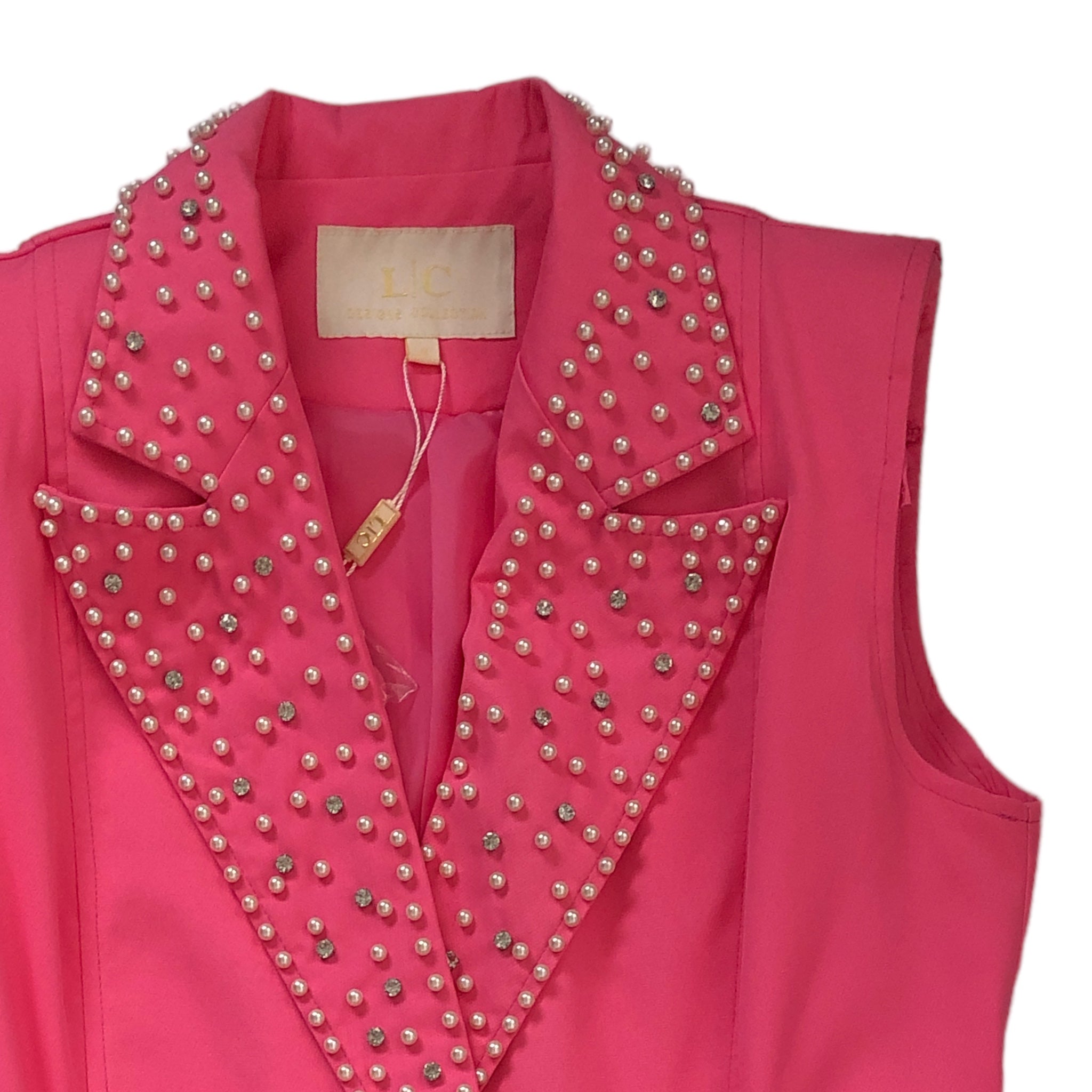 Vestido Pink Con Pedrería LC