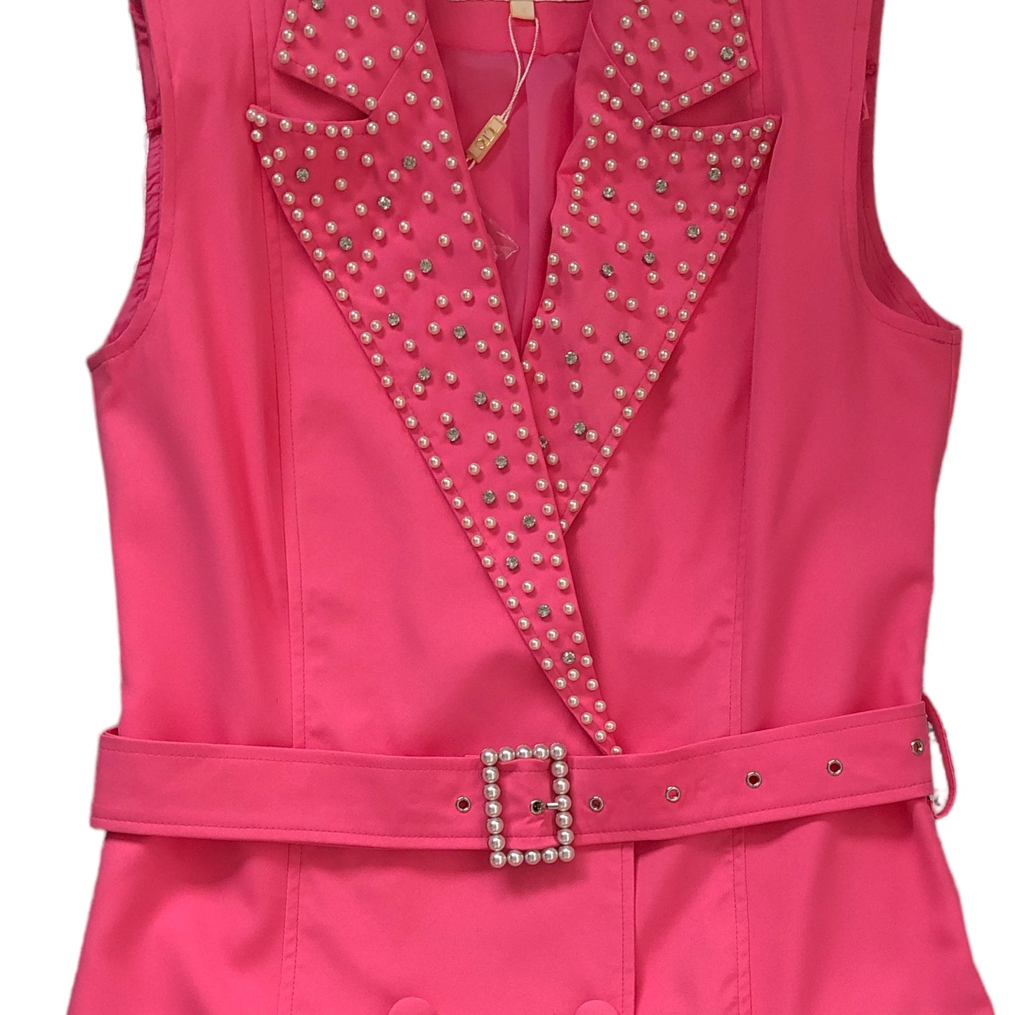 Vestido Pink Con Pedrería LC