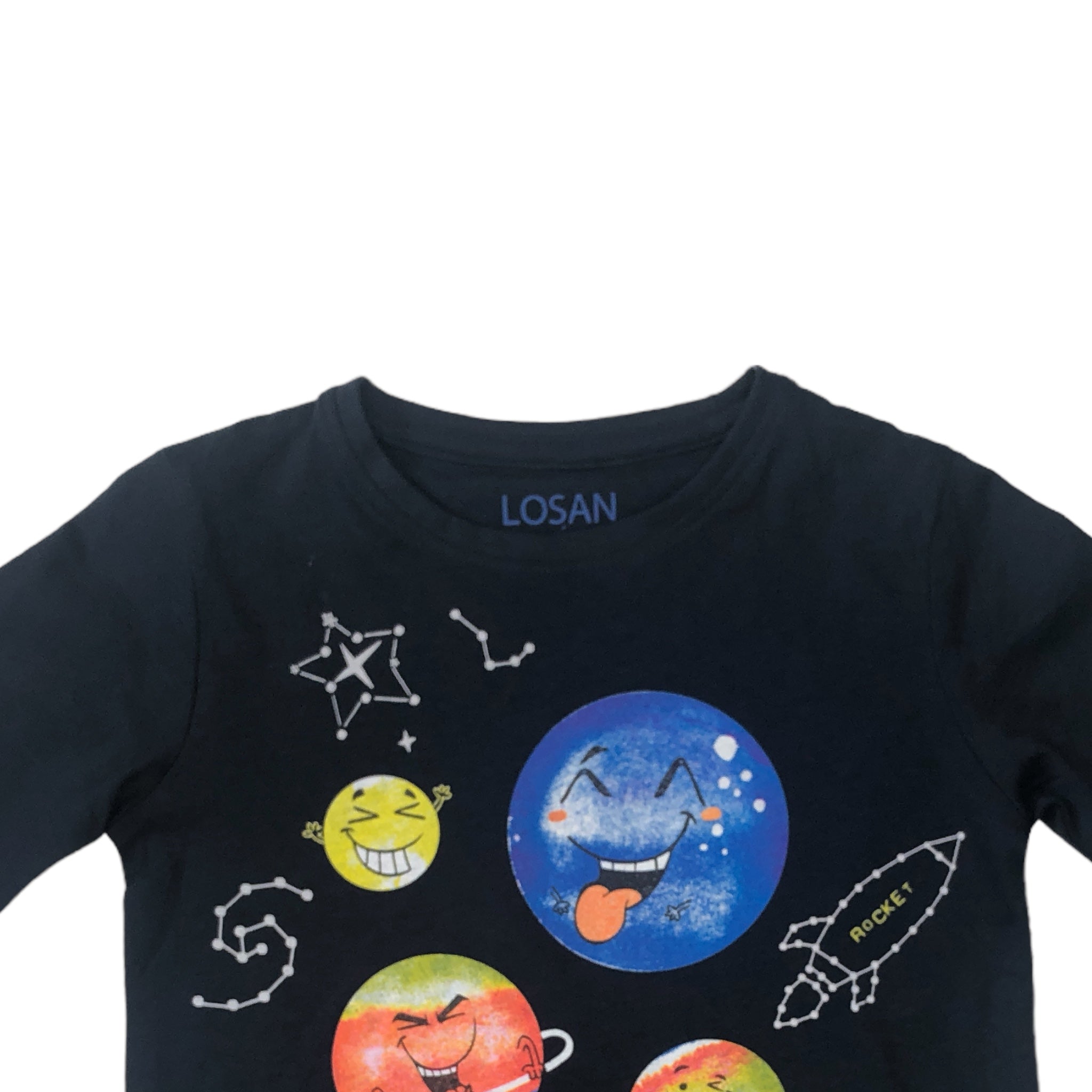 Playera Estampado Planetas para niño Losan