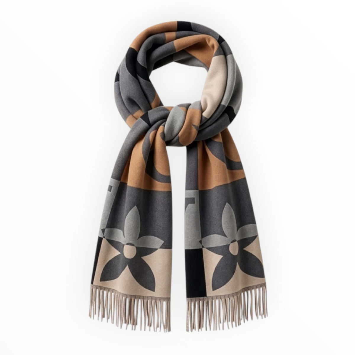 Bufanda Gris/Beige MUSSI