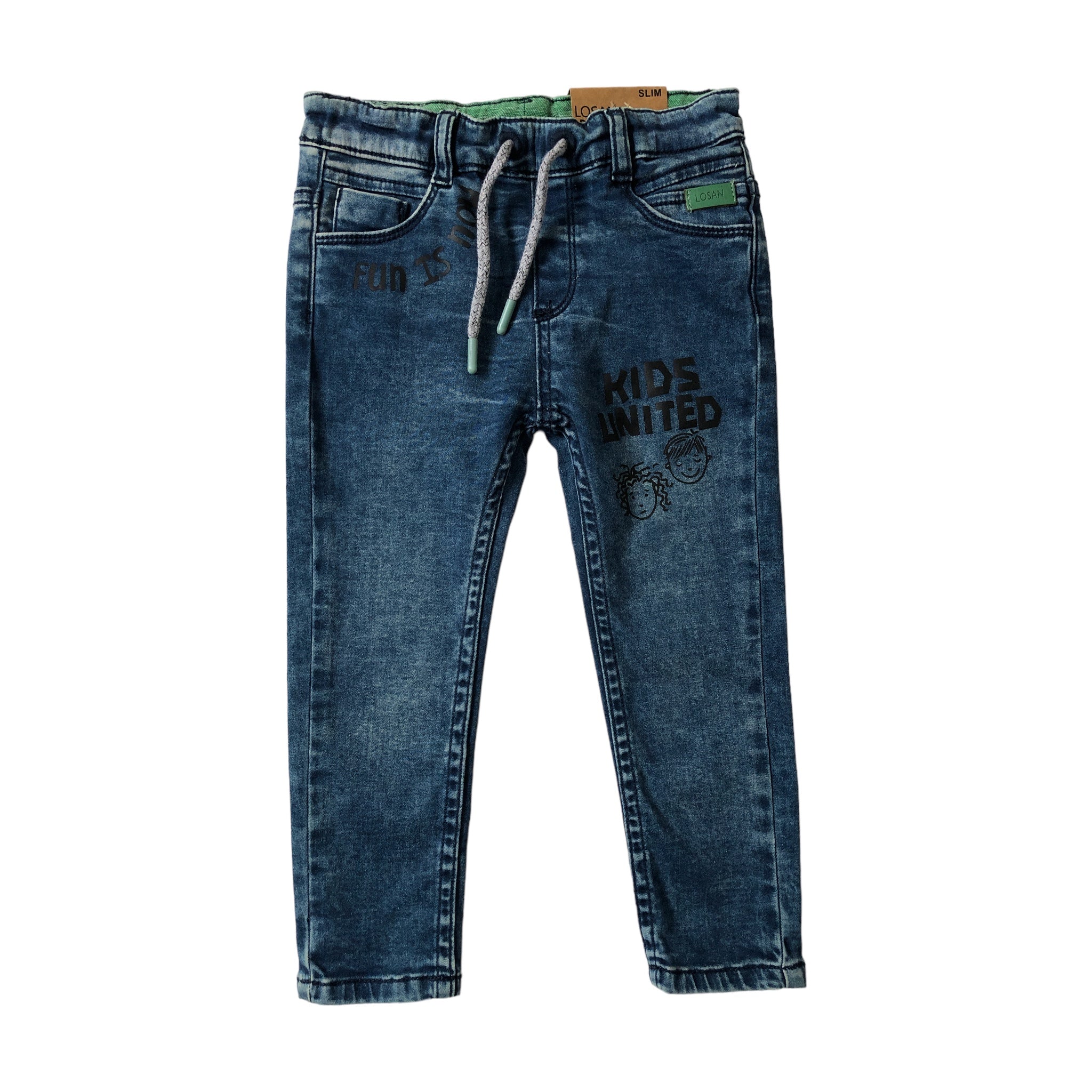 Pantalón Estampado "Kids United" Para Niño Losan