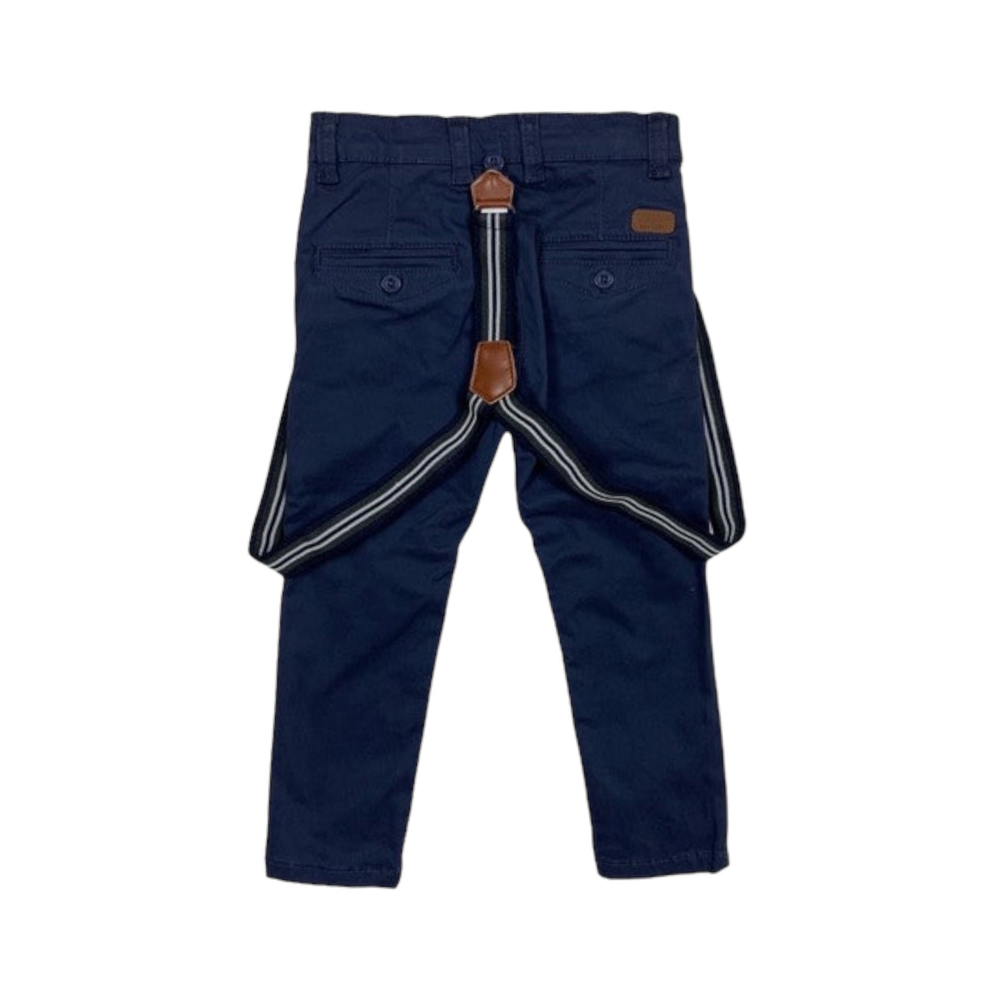 Pantalón Con Tirantes Azul Marino Losan