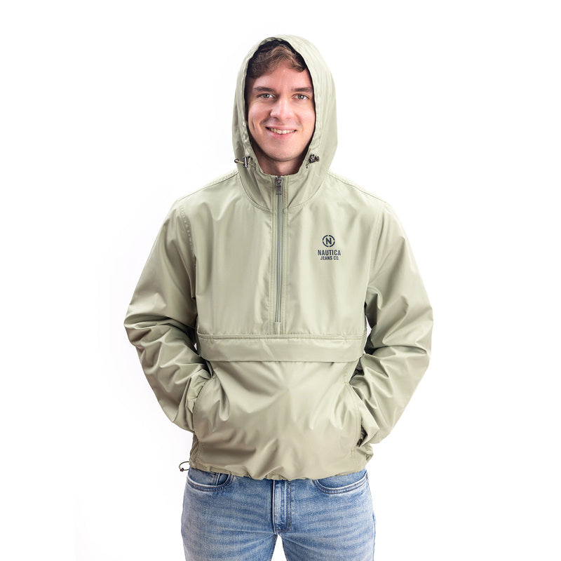 Chamarra Verde Olivo Bolsillo Frontal Para Hombre Nautica Jeans