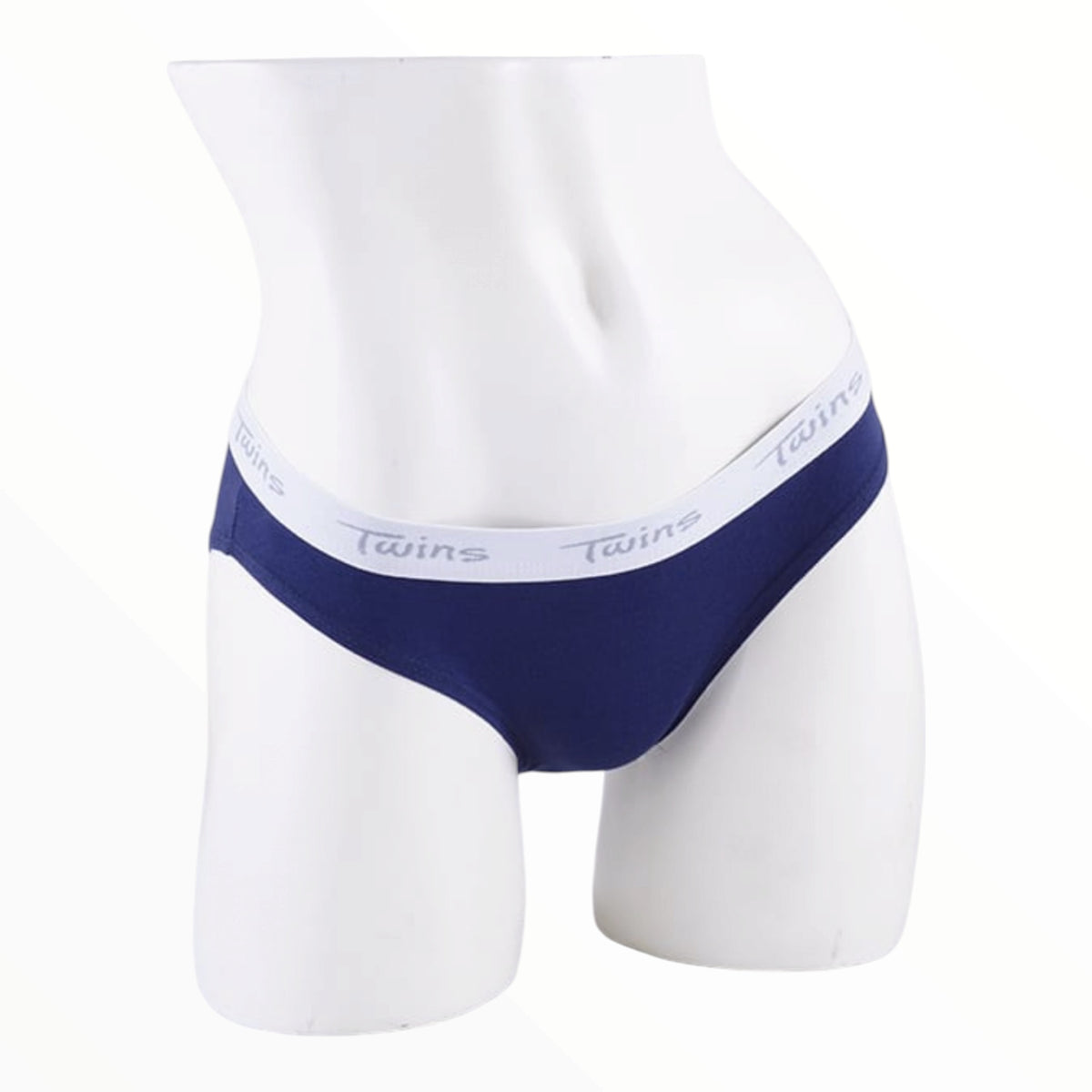 Ropa Interior Para Dama Calzón Bikini Azul Liso TWINS