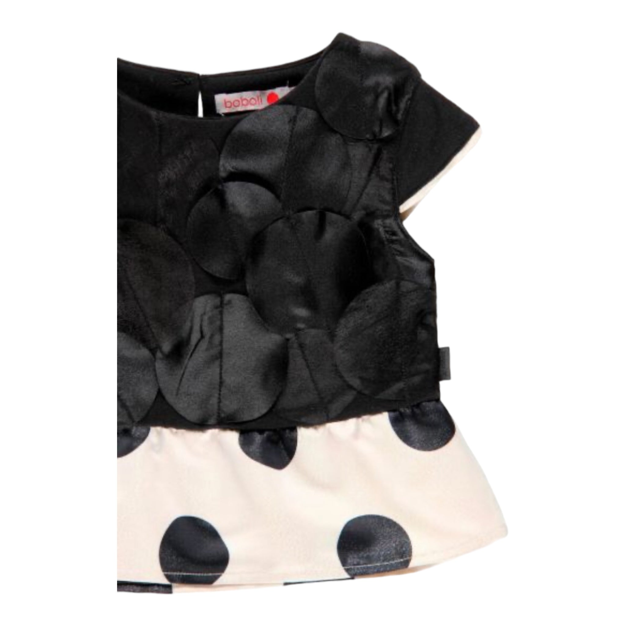 Blusa negra con lunares BOBOLI