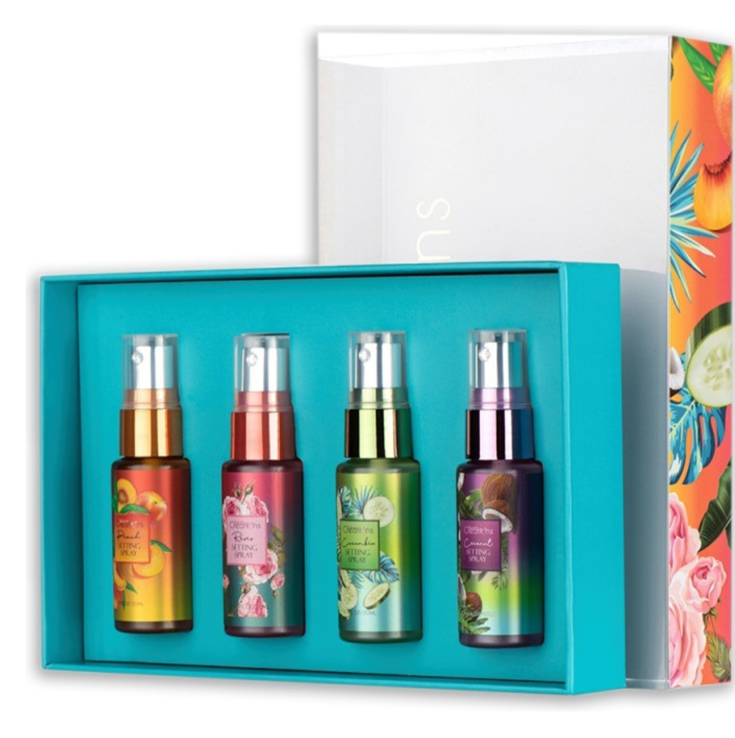 Colección Fijadores Spray Mini 4 Piezas 30 ml Beauty Creations