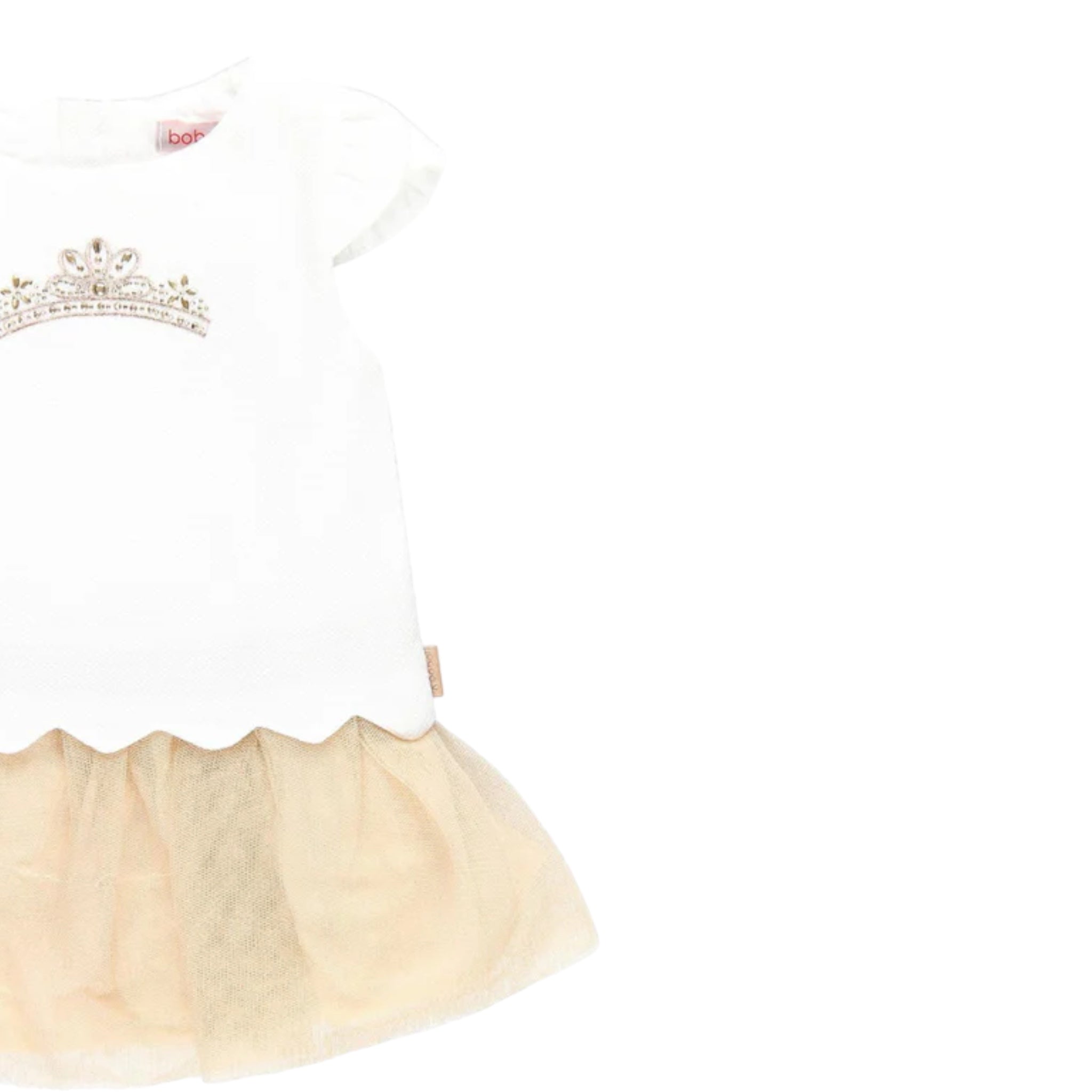 Vestido Bebé Niña Corona Dorada BOBOLI