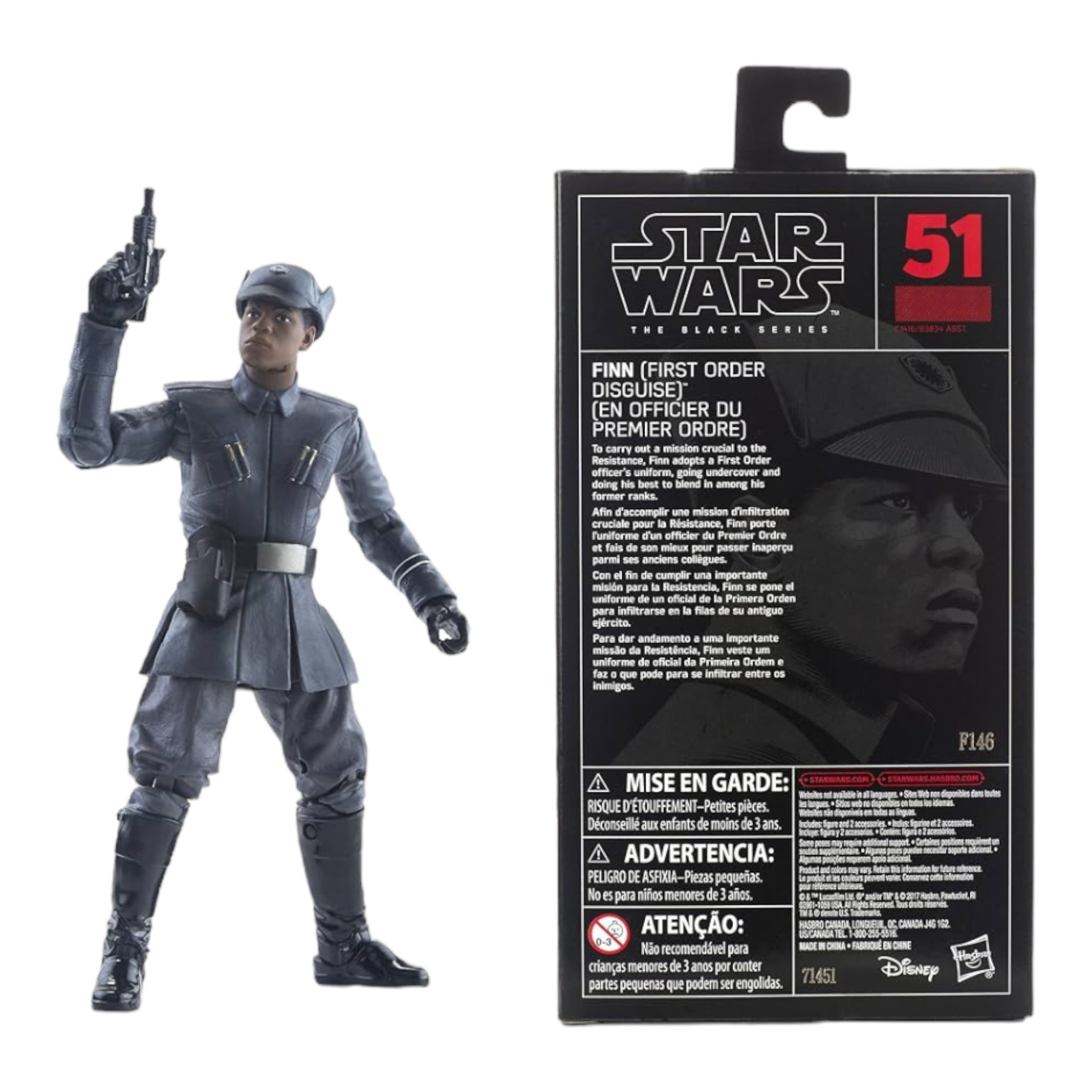 The Black Series Star Wars Figura Finn (FIRST ORDER DISGUISE)