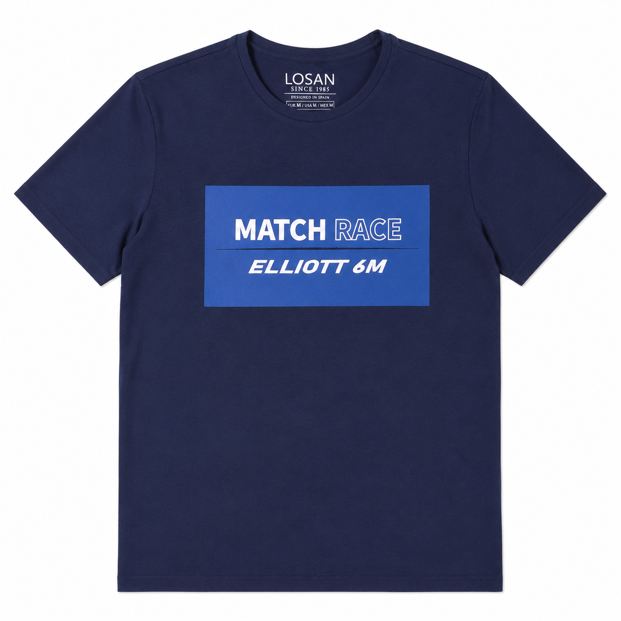 Playera Para Caballero Azul "Match Rsce Elliott 6M" LSN