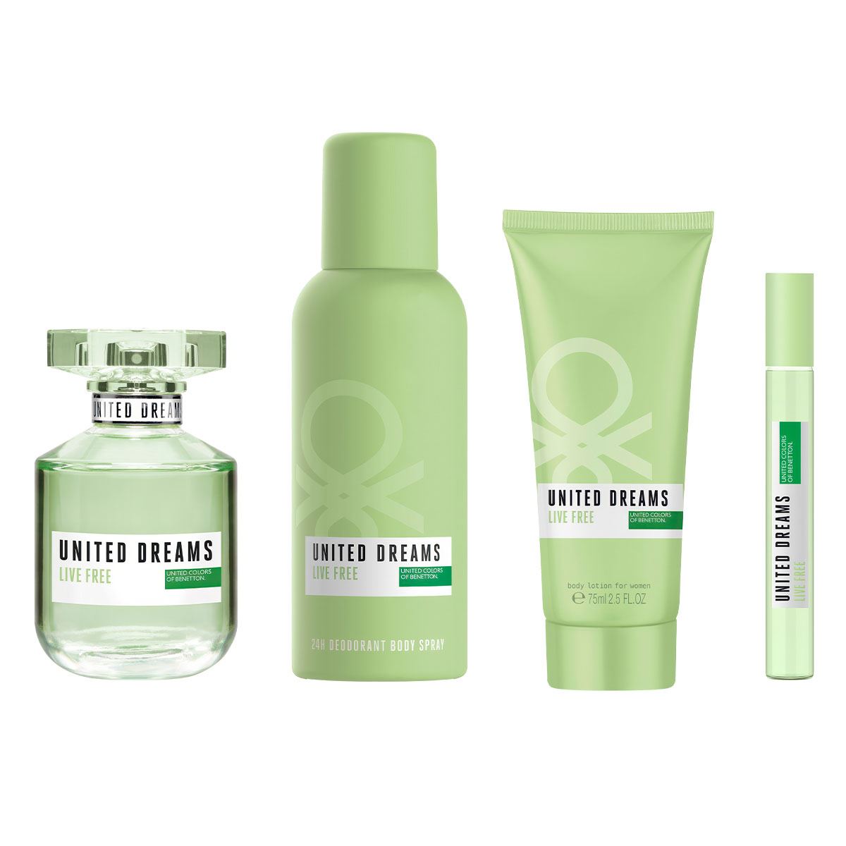 Set para Mujer Benetton United Dreams Live Free EDT