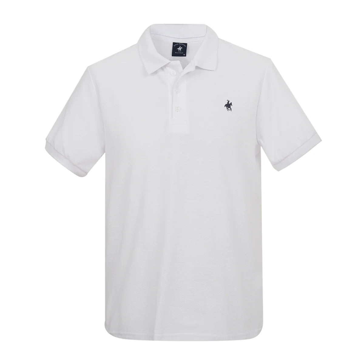 Playera Polo Lisa Color Blanco Rock Hampton Polo Team