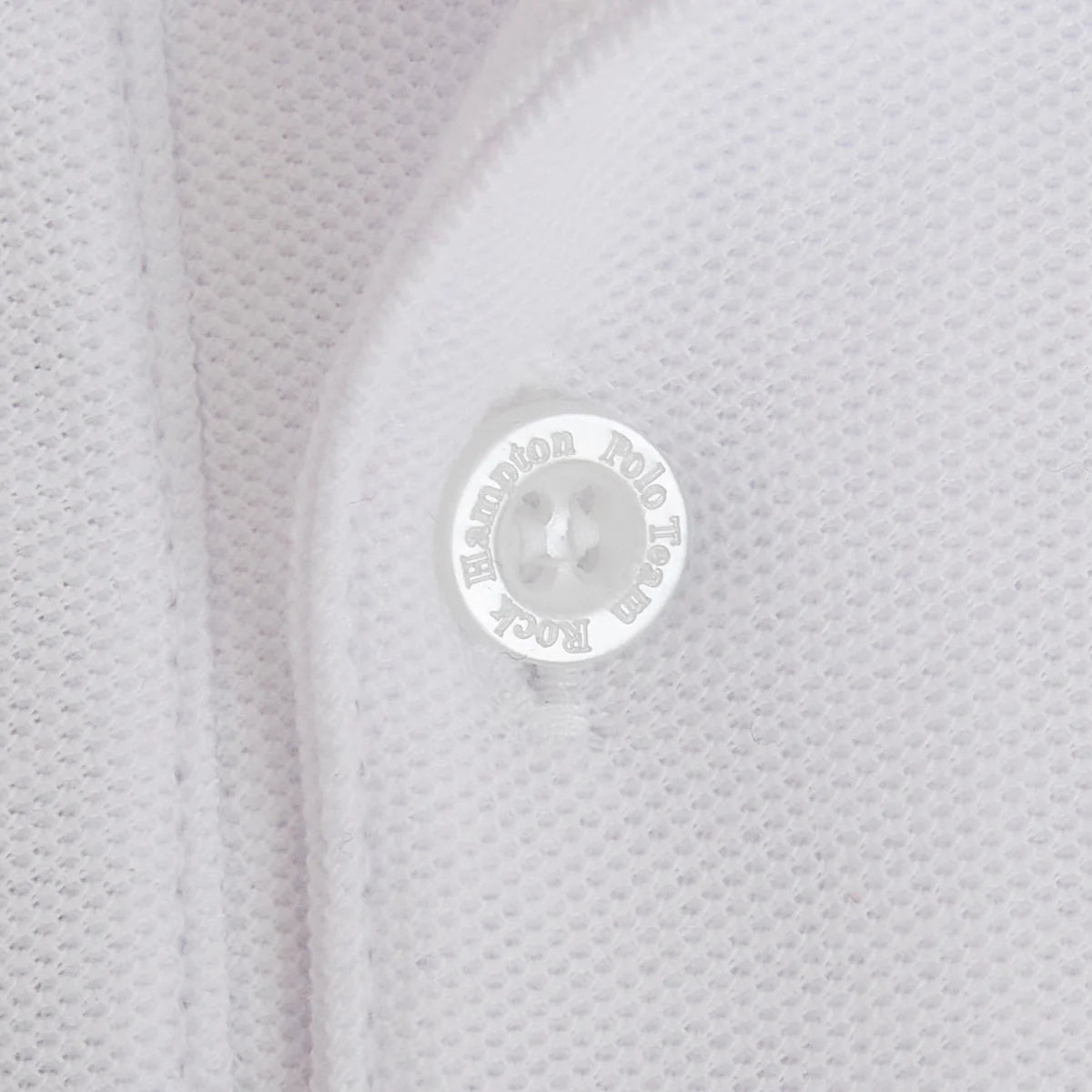 Playera Polo Lisa Color Blanco Rock Hampton Polo Team