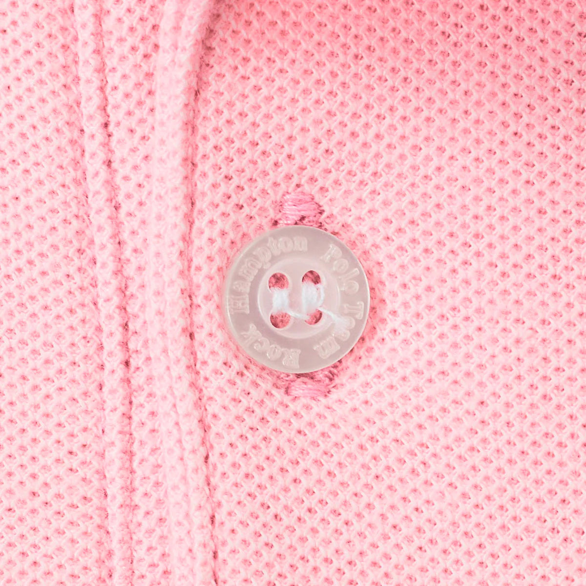 Playera Polo Lisa Color Rosa Rock Hampton Polo Team