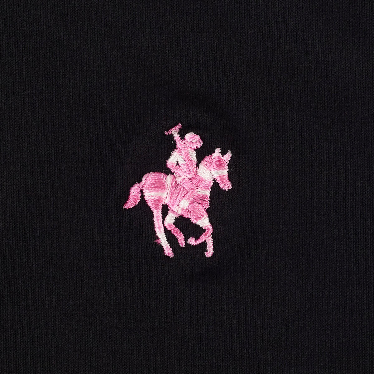 Playera Polo Para Dama Negro Rock Hampton Polo Team