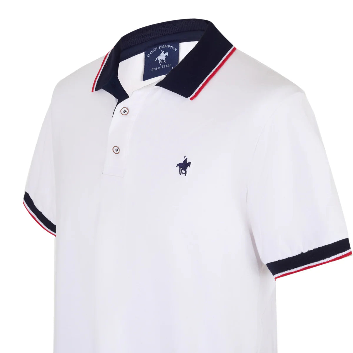Playera Polo Color Blanco Rock Hampton Polo Team