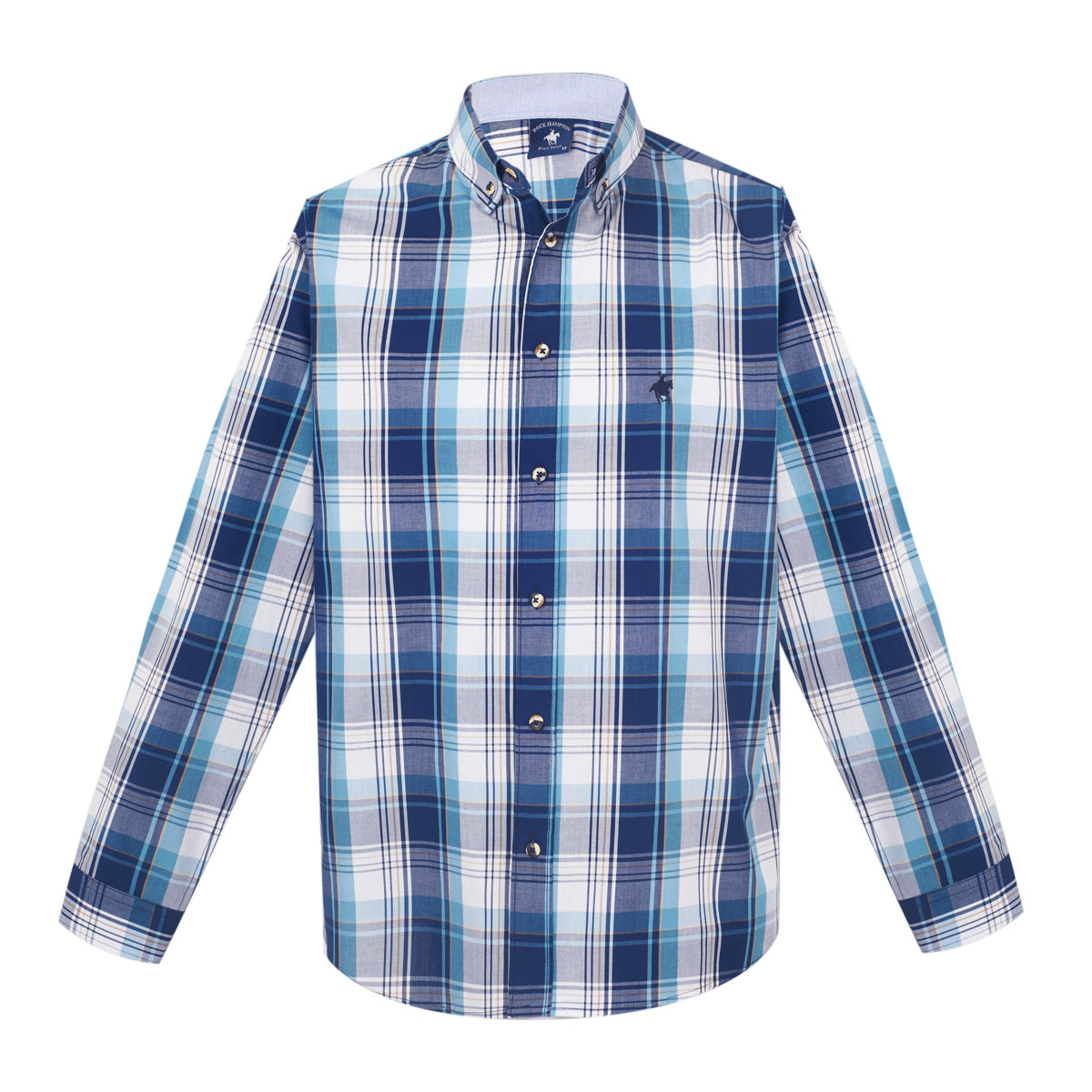 Camisa Manga Larga Estampado Rayas Multicolor Rock Hampton Polo Team