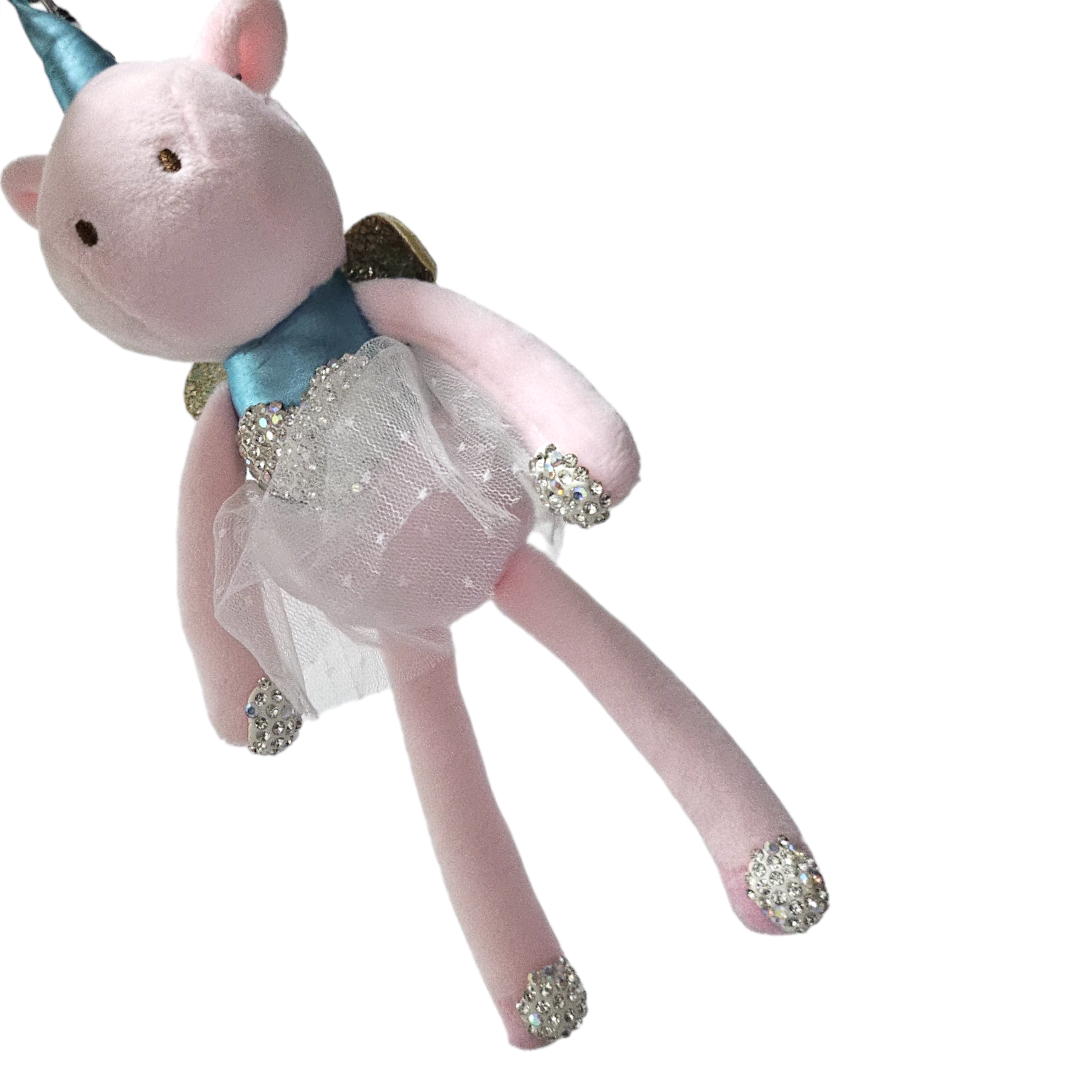 Llavero Unicornio Con Cristales