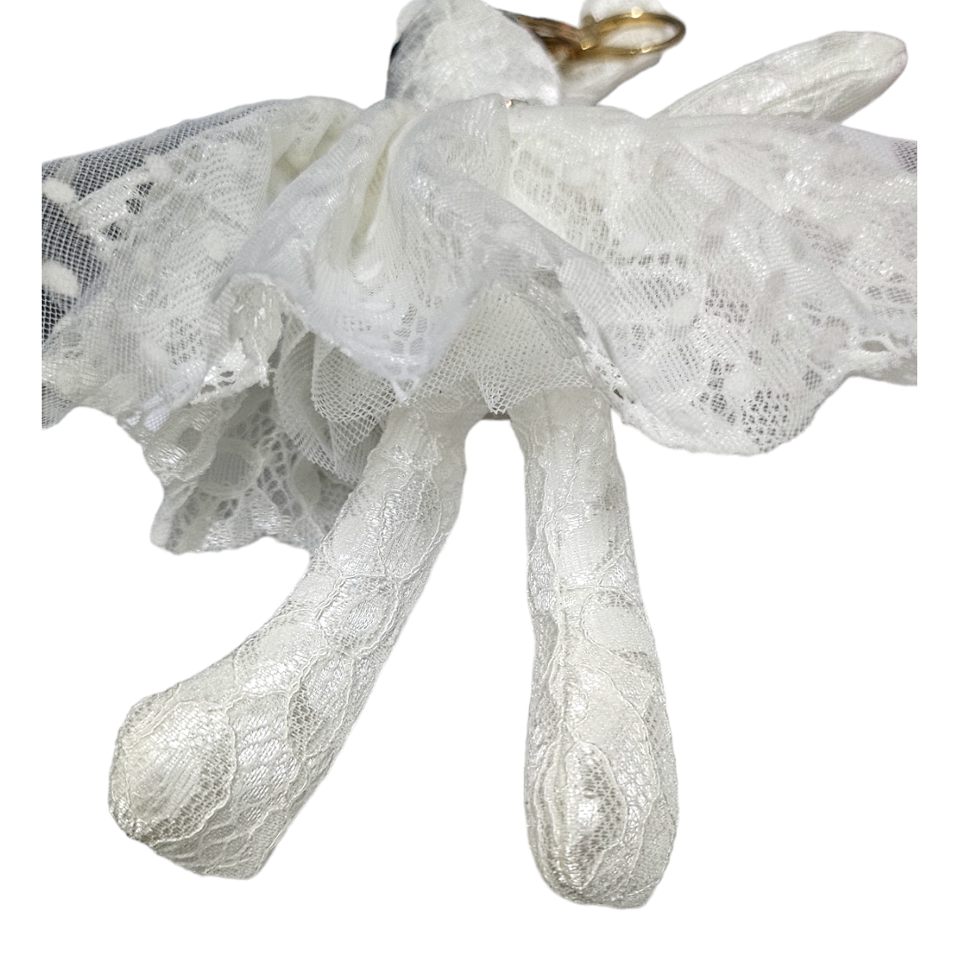Llavero Peluche Conejita Blanca