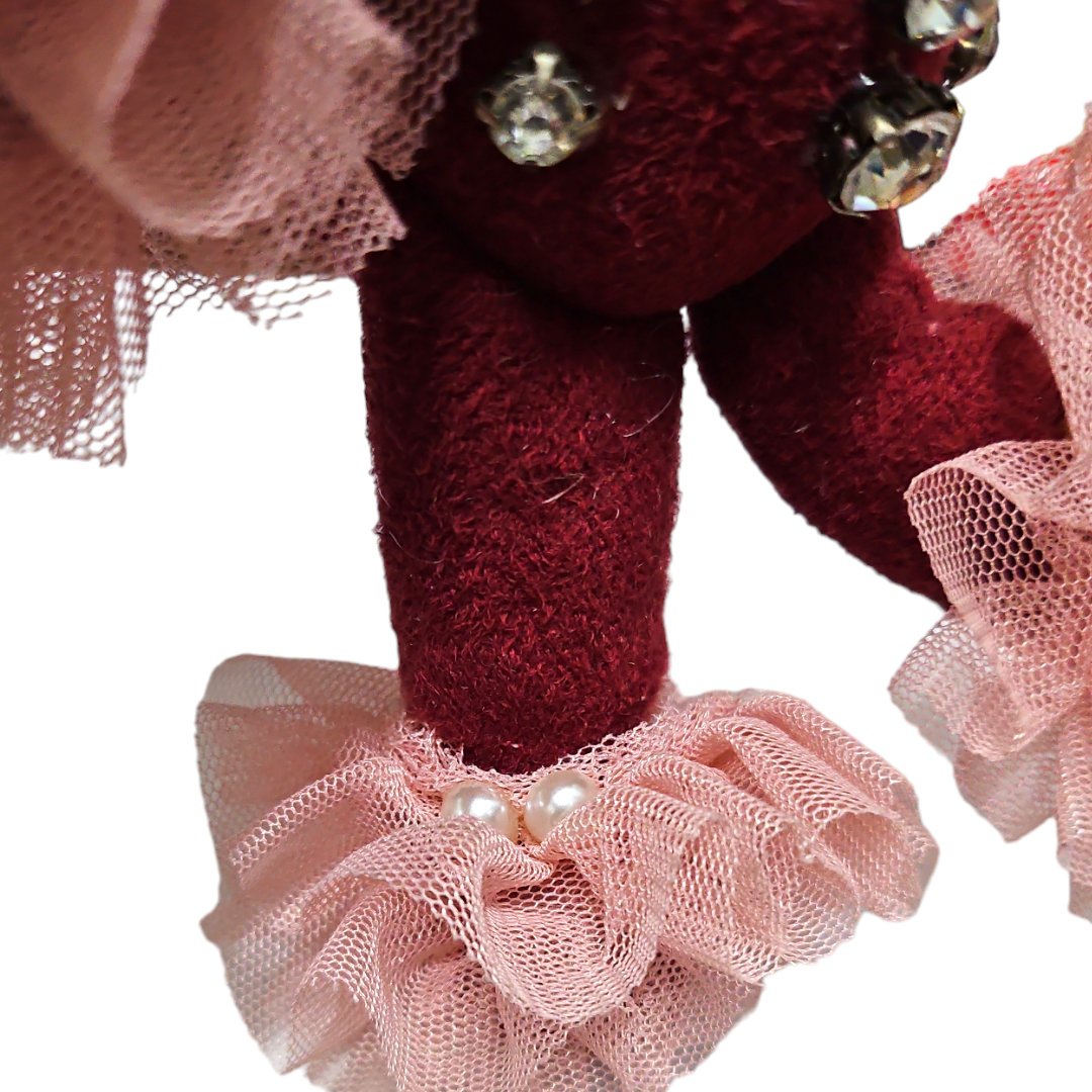 Llavero Peluche Color Vino Osita