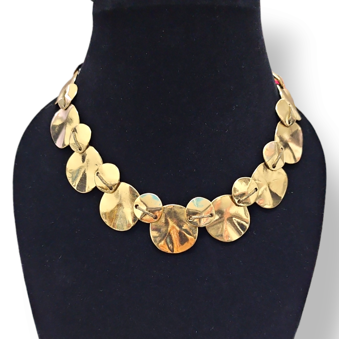 Collar círculos dorados LOB