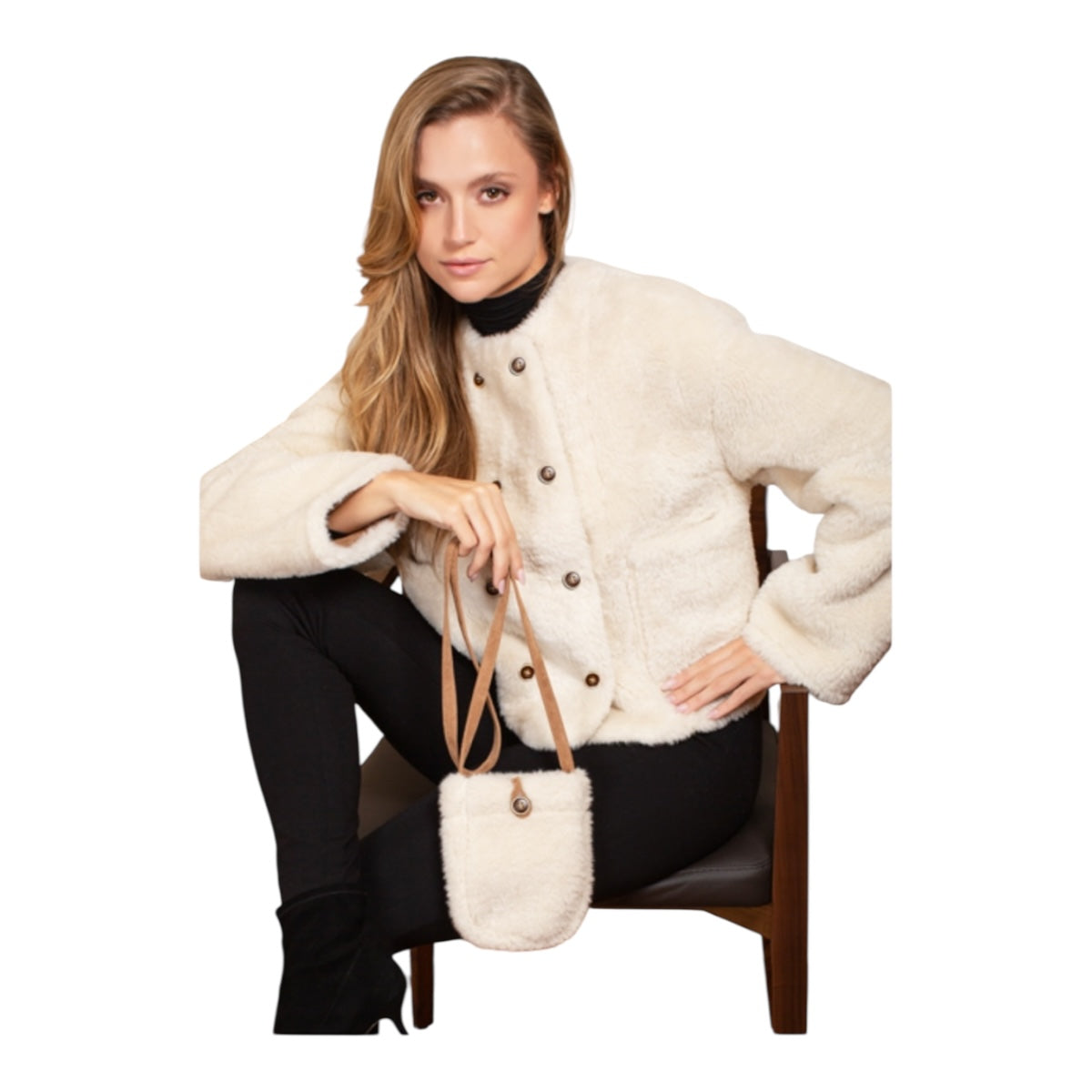 Saco Hueso Con Bolsa Para Dama MUSSI