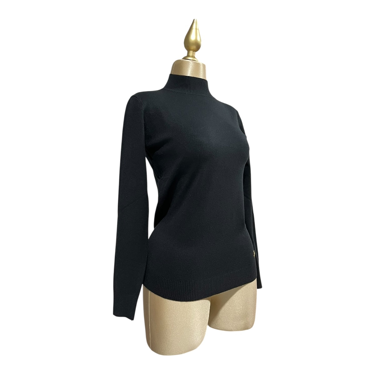 Blusa Negro Manga Larga Cuello MUSSI