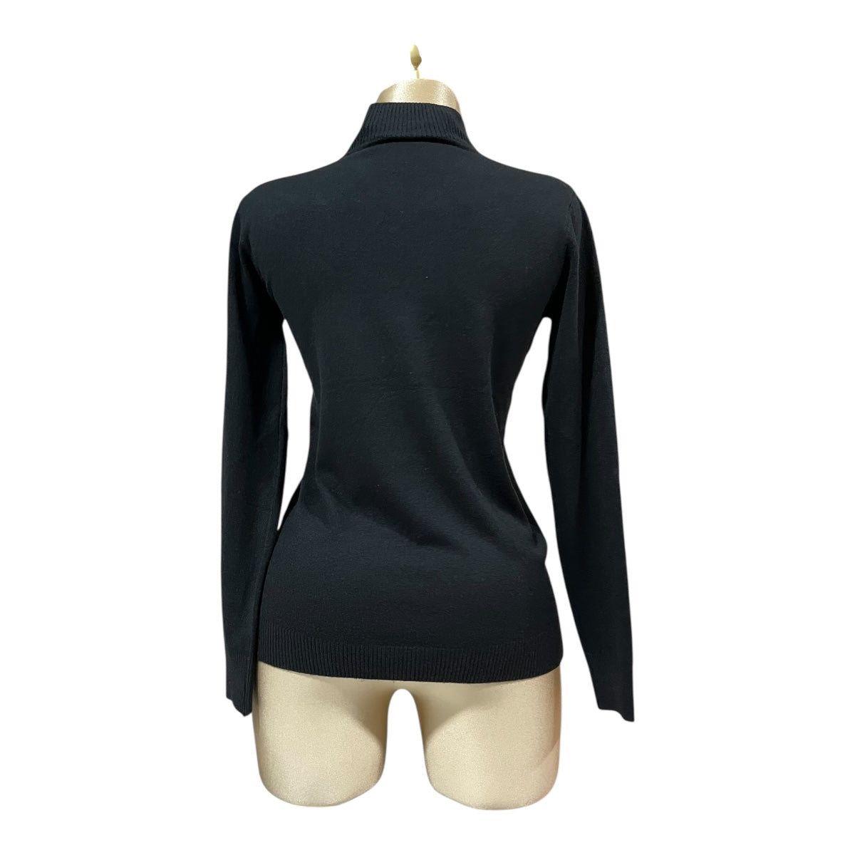 Blusa Negro Manga Larga Cuello MUSSI