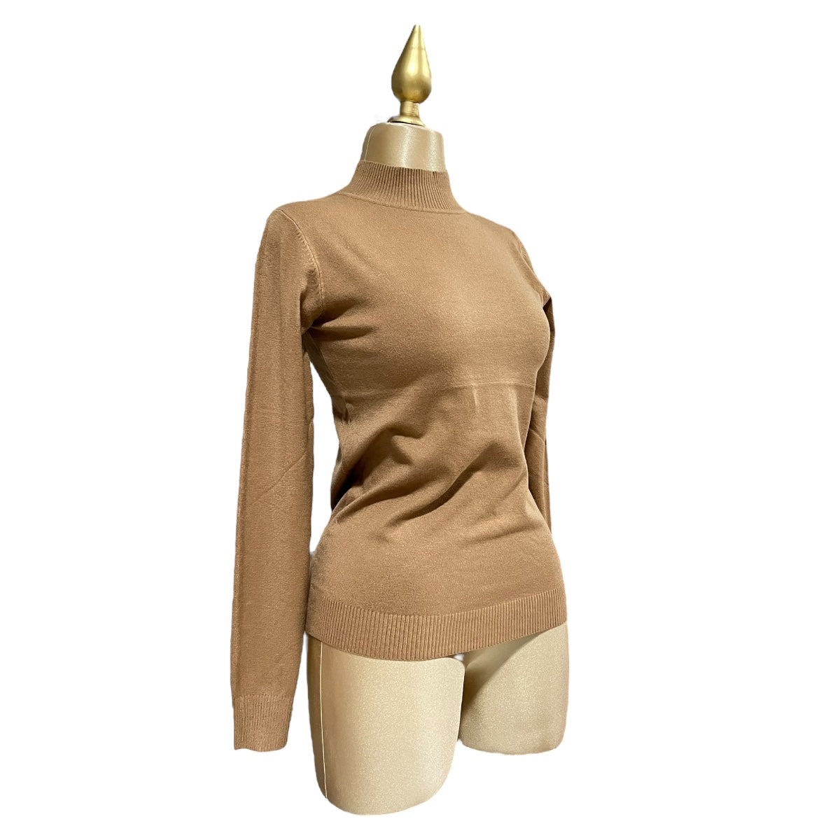 Blusa Cafe Manga Larga Cuello MUSSI