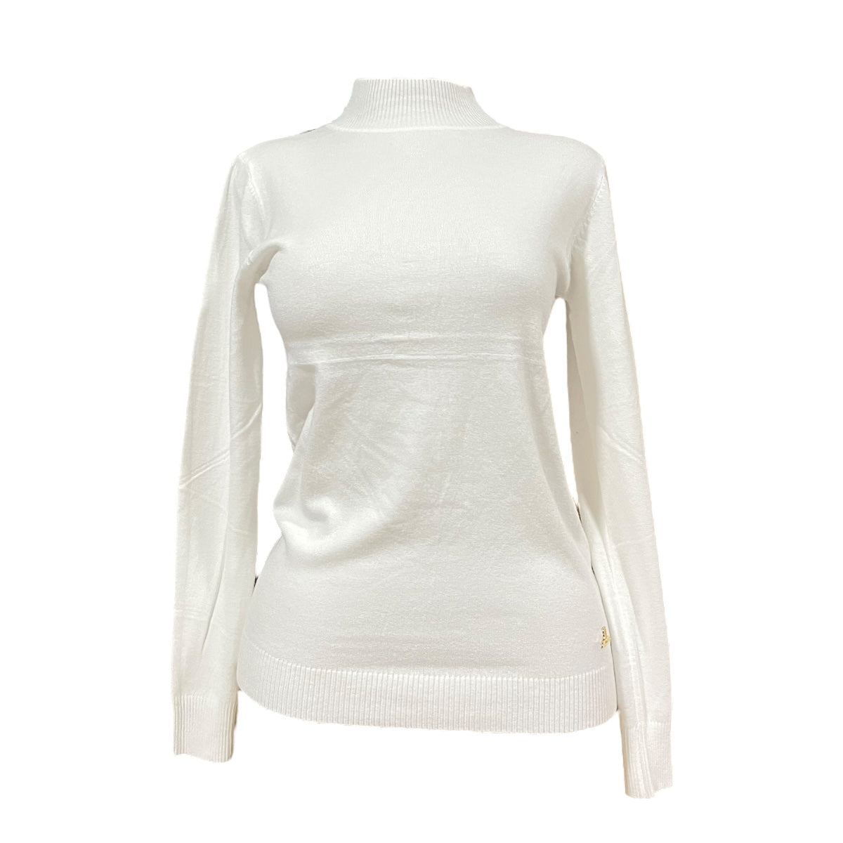 Blusa Hueso Manga Larga Cuello MUSSI