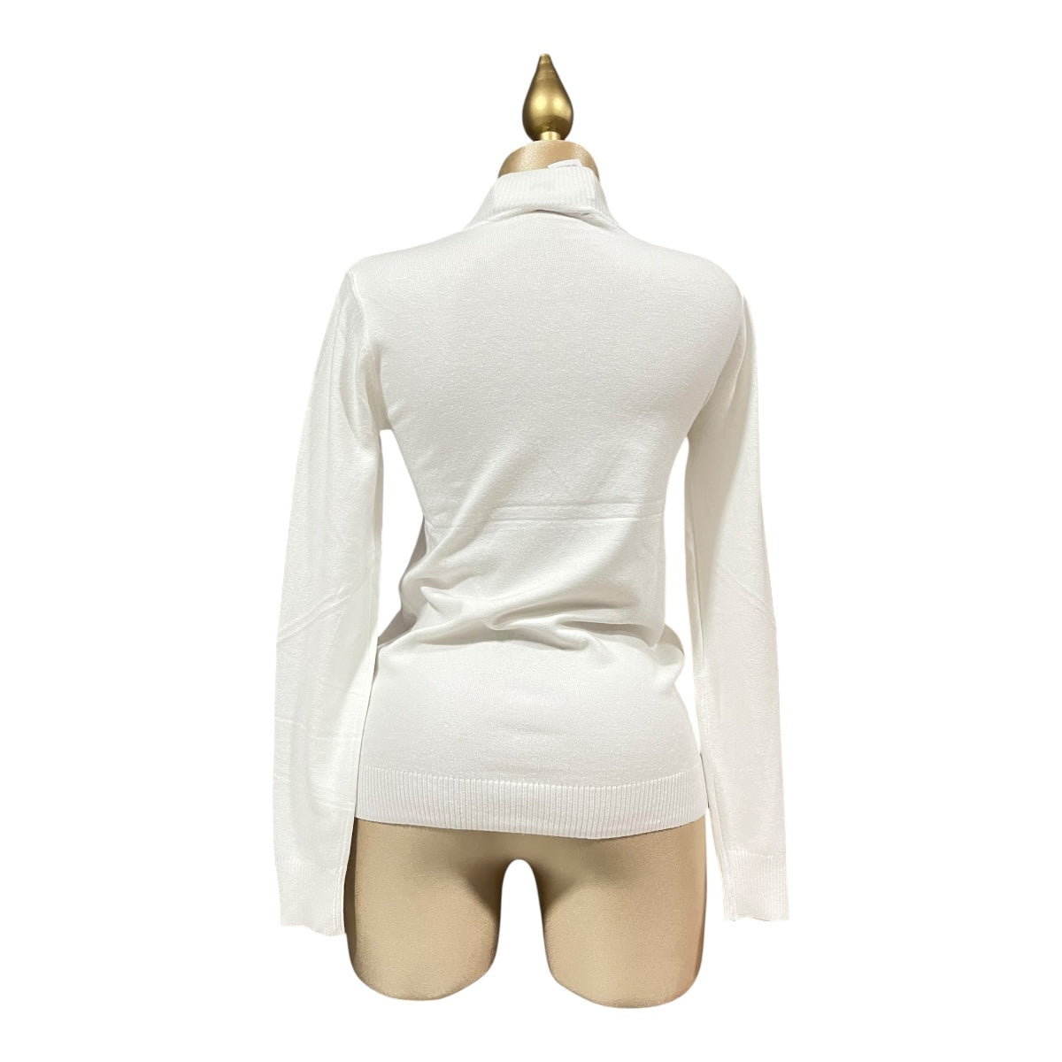 Blusa Hueso Manga Larga Cuello MUSSI